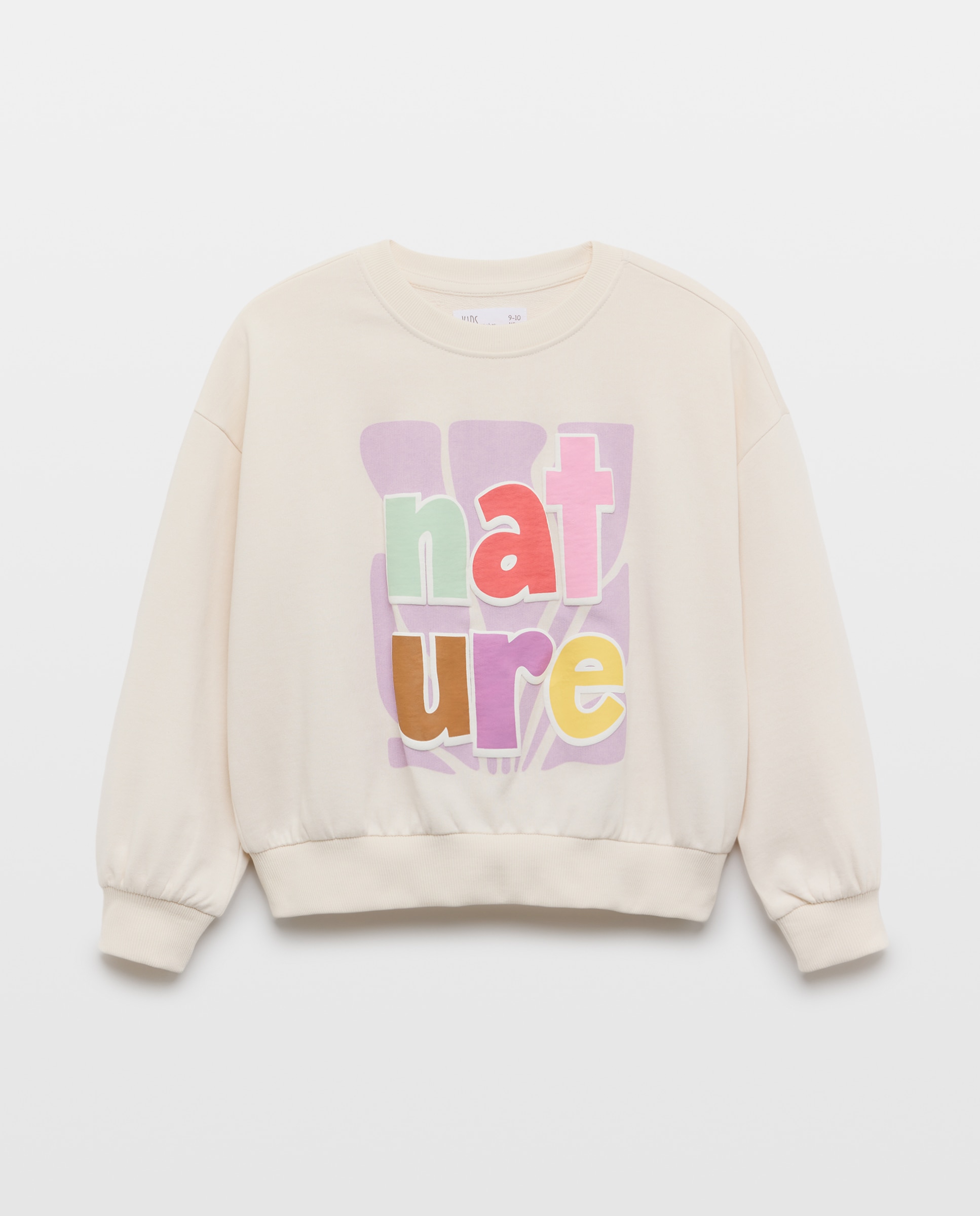 Sweatshirt Fechada sem Capuz Branco-5