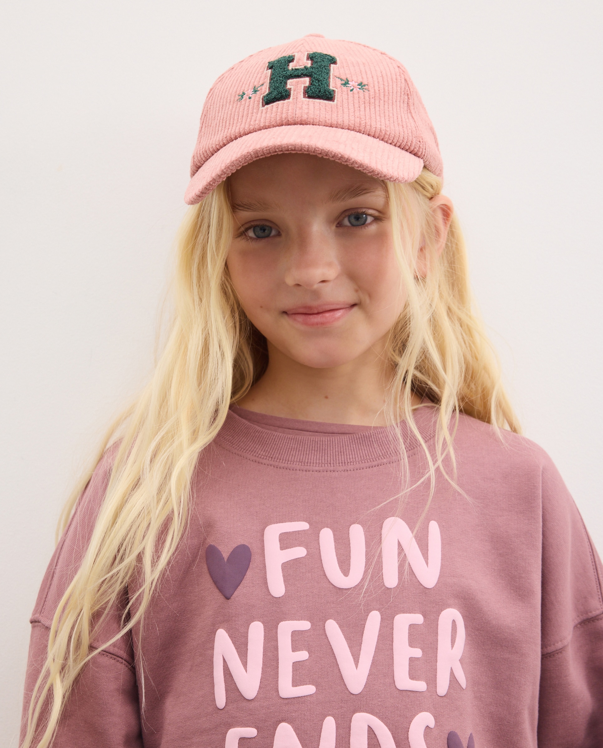 Sudadera felpa cuello caja básica con posicional puff print "corazón" de niña - Kids El Corte Inglés - 291 Berenjena 291 Berenjena-2