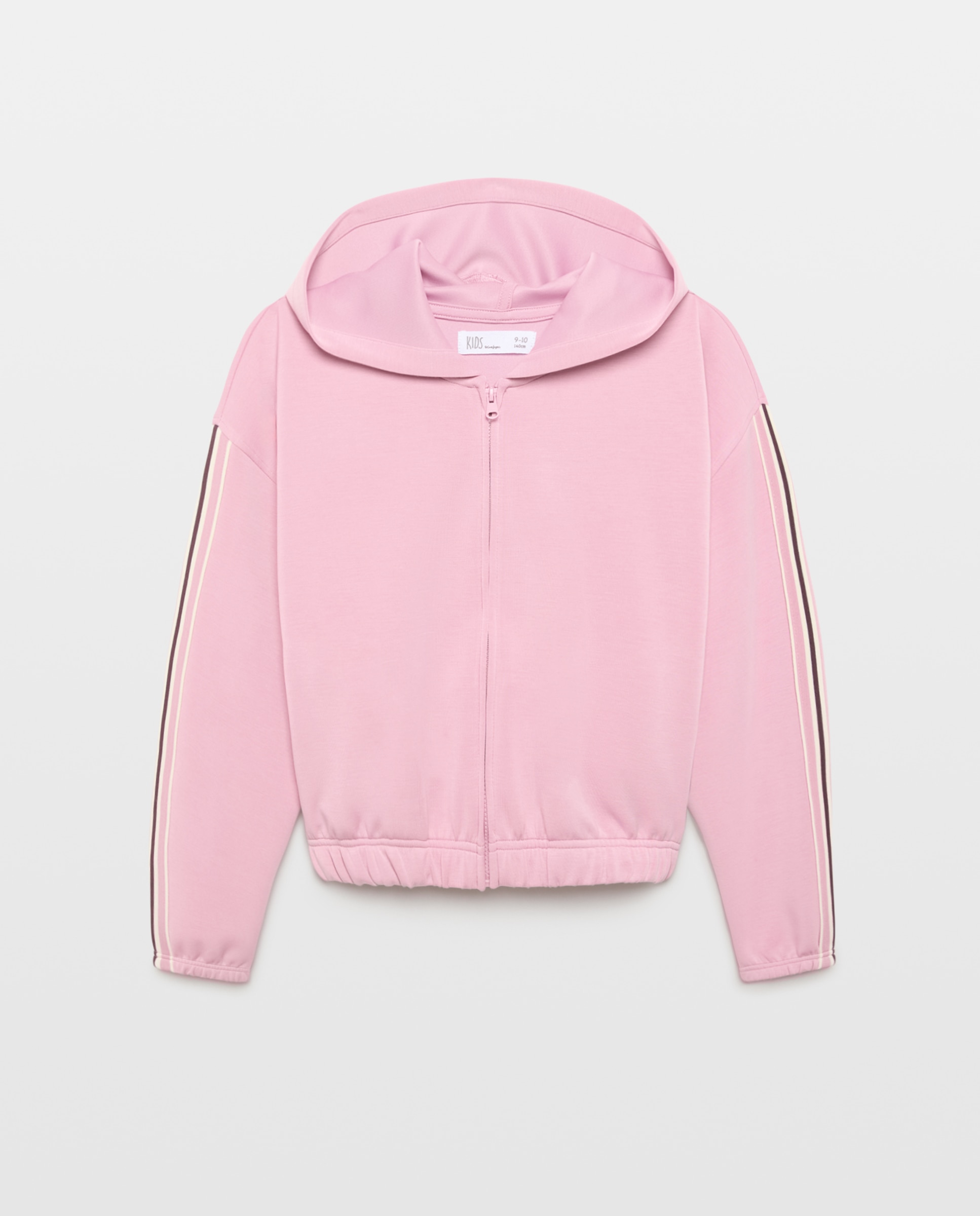 Imagem 0 de Sweatshirt de Modal Aberta com Capuz e Detalhe nas Mangas