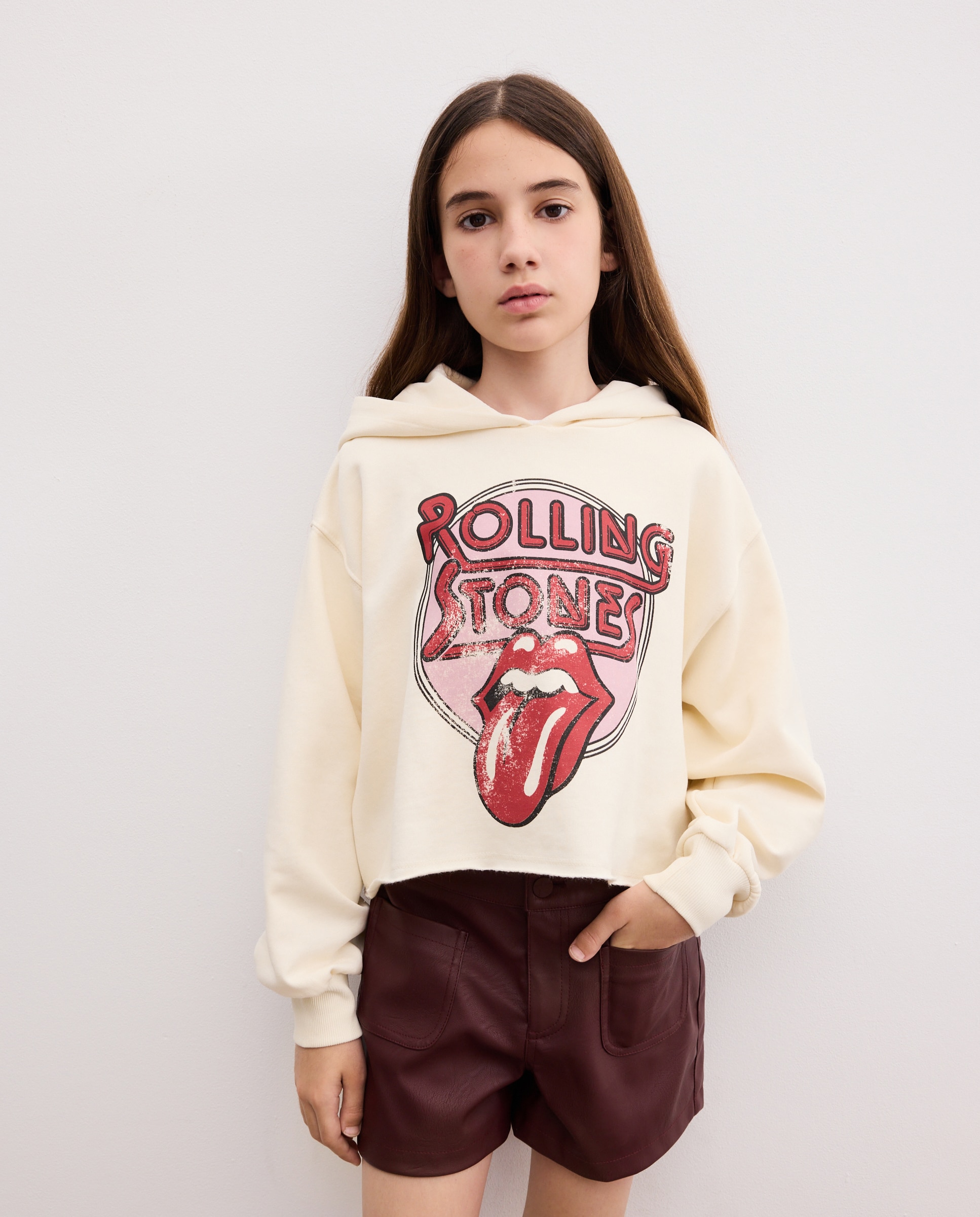 Imagem 0 de Sweatshirt Fechada com Capuz e Estampado Rolling Stones