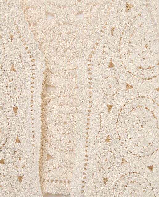 Chaleco abierto crochet de niña