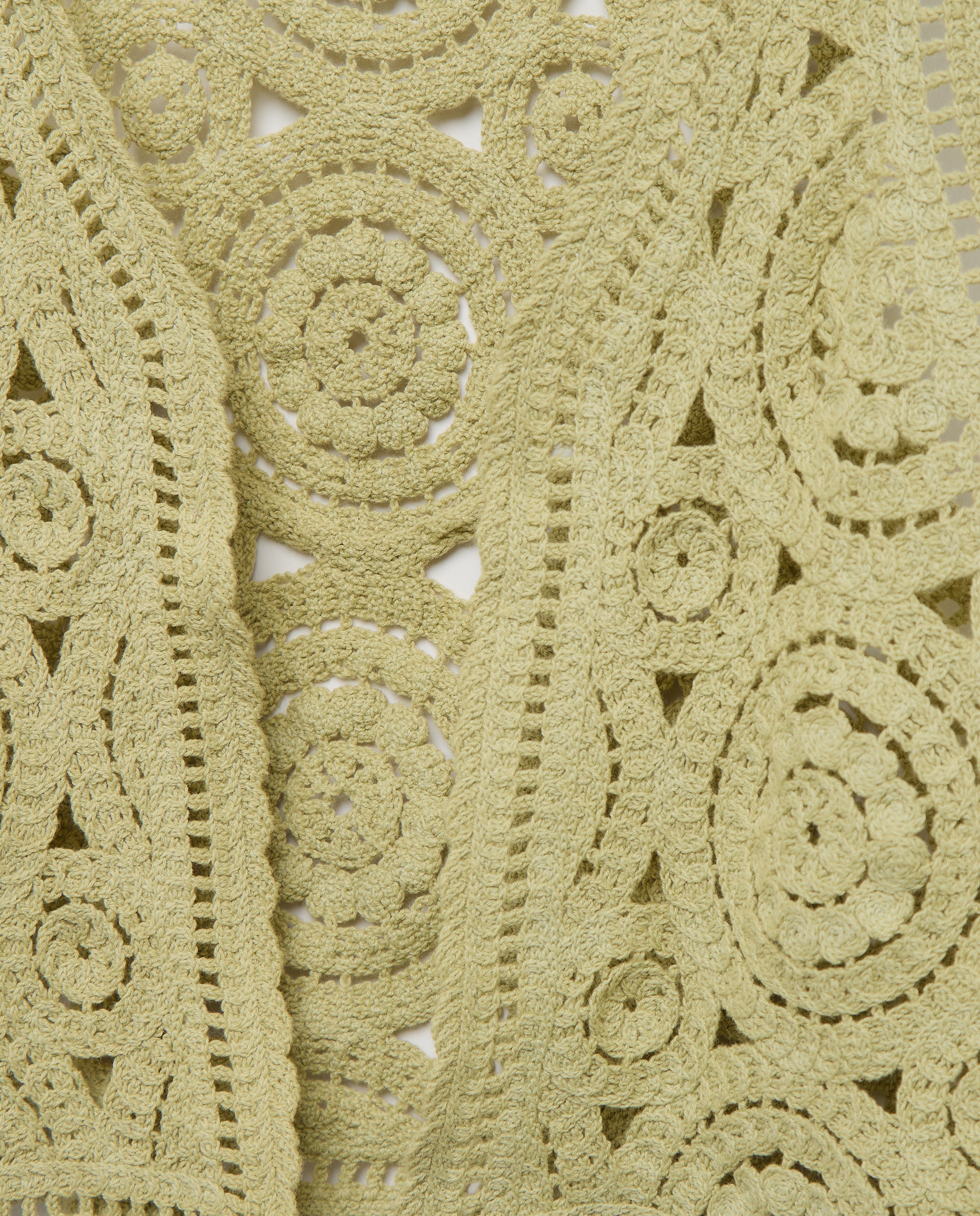 Colete Aberto de Crochet 520 Caqui-5