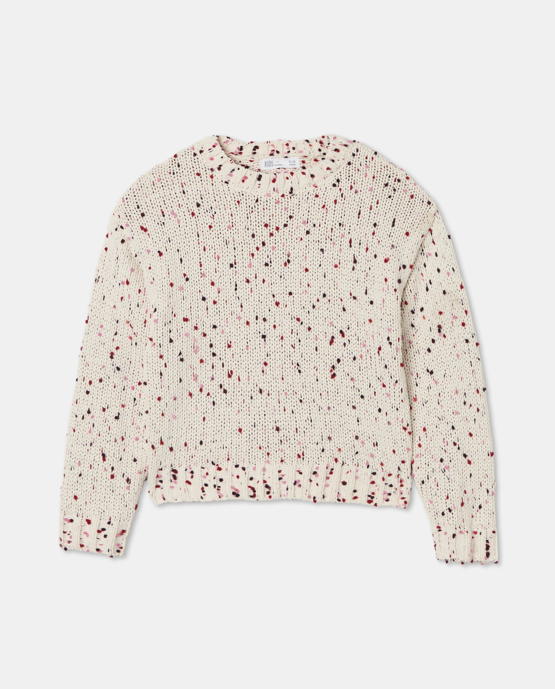 Camisola de Malha Chenille Branco-4