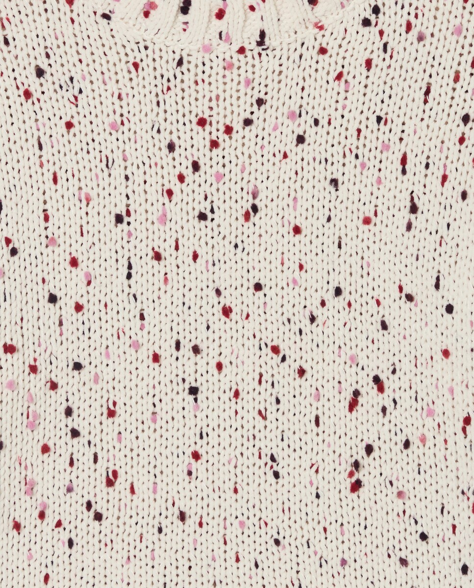 Camisola de Malha Chenille Branco-5