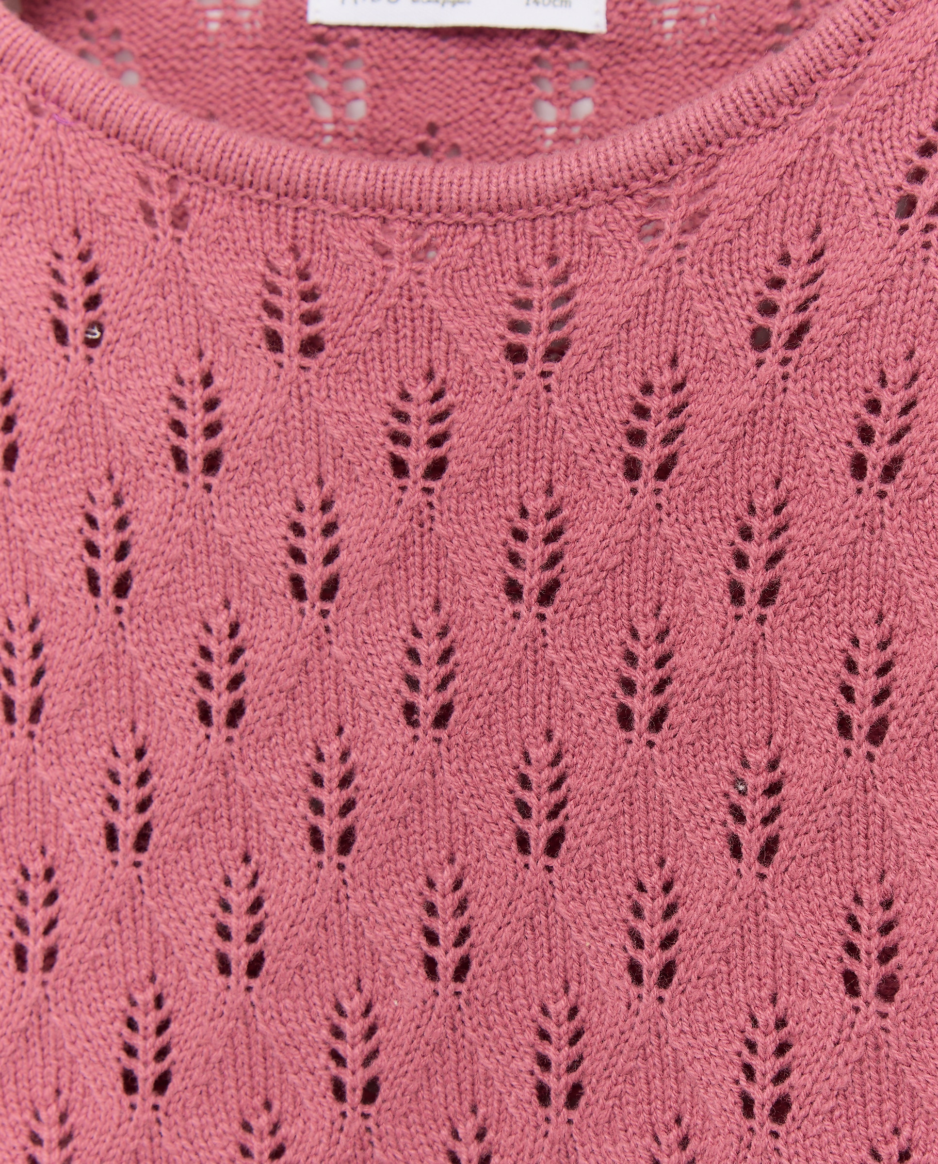 Camisola de Malha Aberta Cropped Ameixa-6