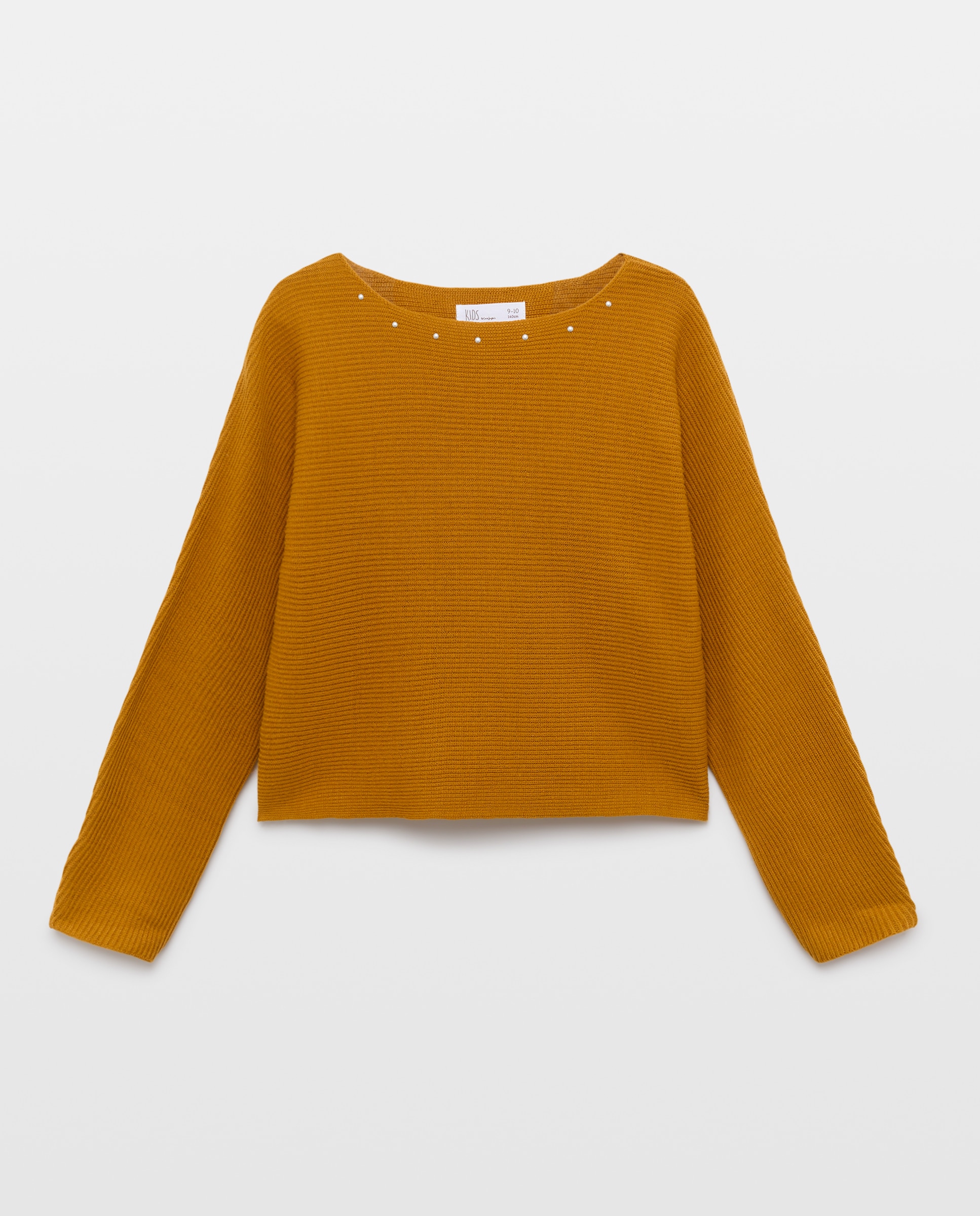 Camisola de Malha com Manga Morcego e Tachas na Gola Kids El Corte Inglés Verde-4