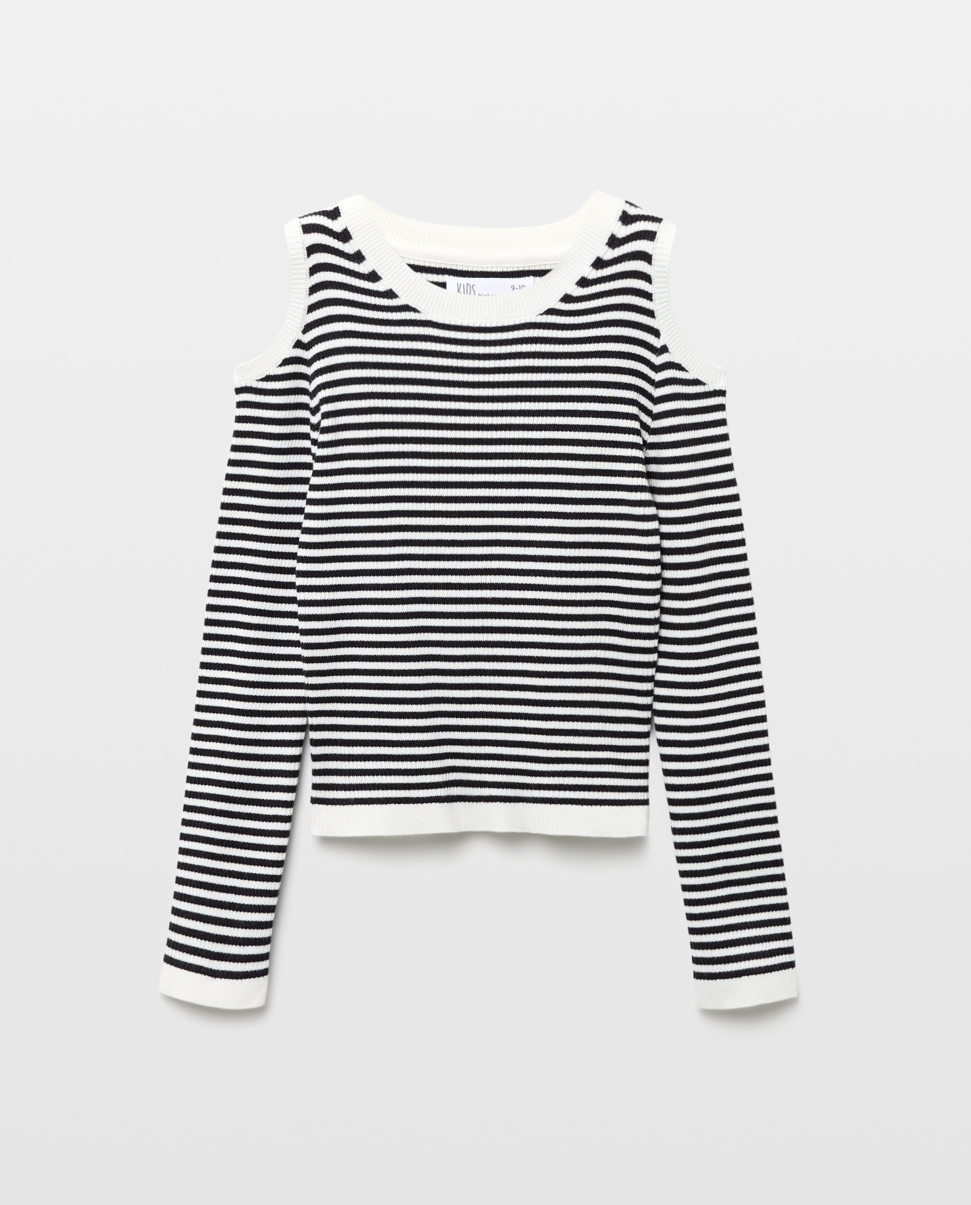 Imagem 0 de Camisola de Malha às Riscas com Ombros Cut Out