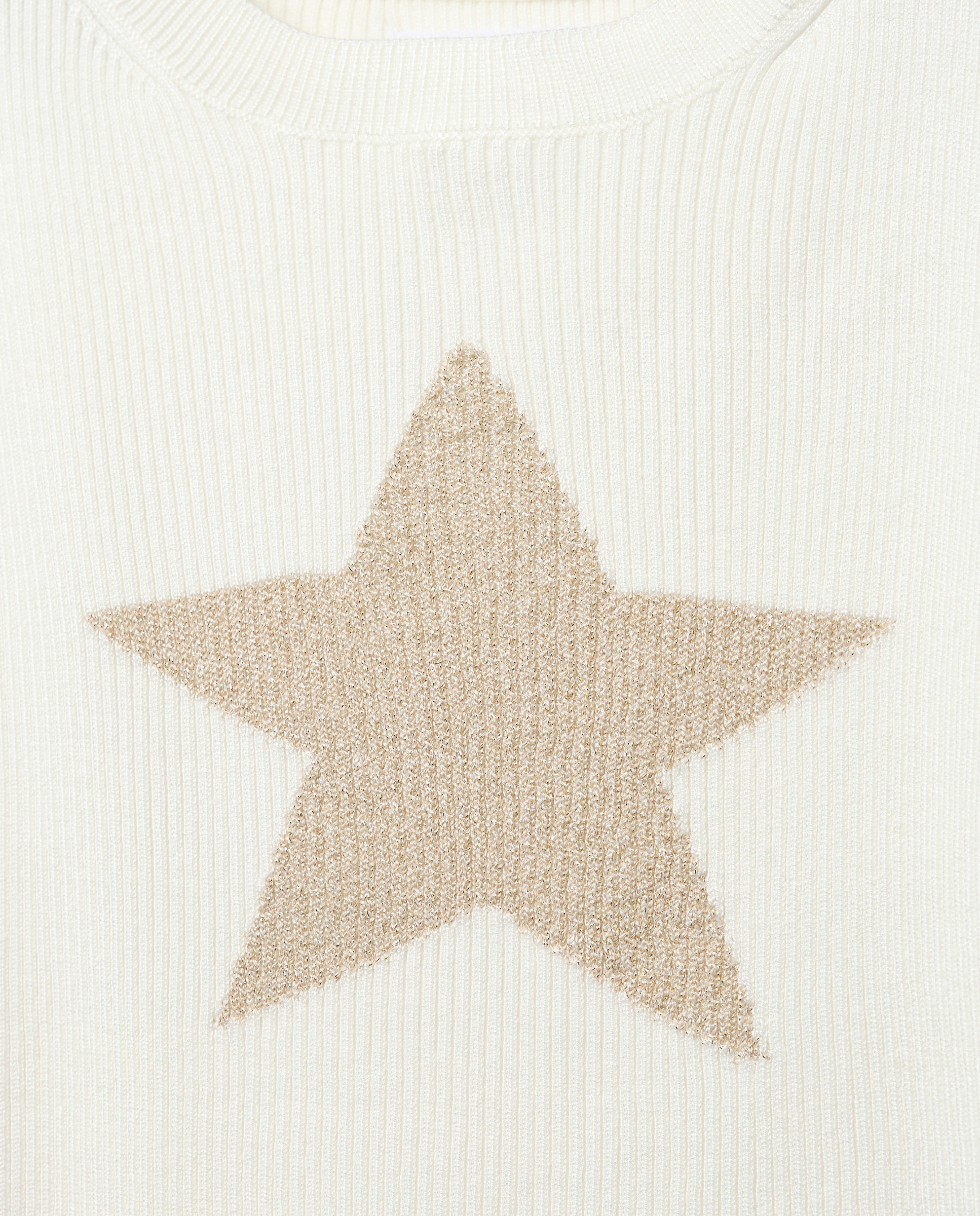 Camisola de Malha com Ombros Cut Out e Intársia com Estampado Posicional de Fantasia Kids El Corte Inglés Branco-2