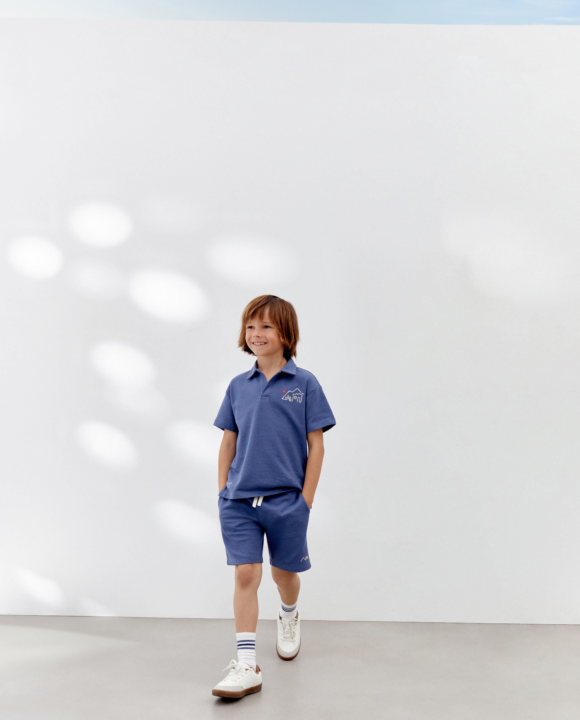 Bermudas Lisas de Tecido Turco 471 Índigo-1