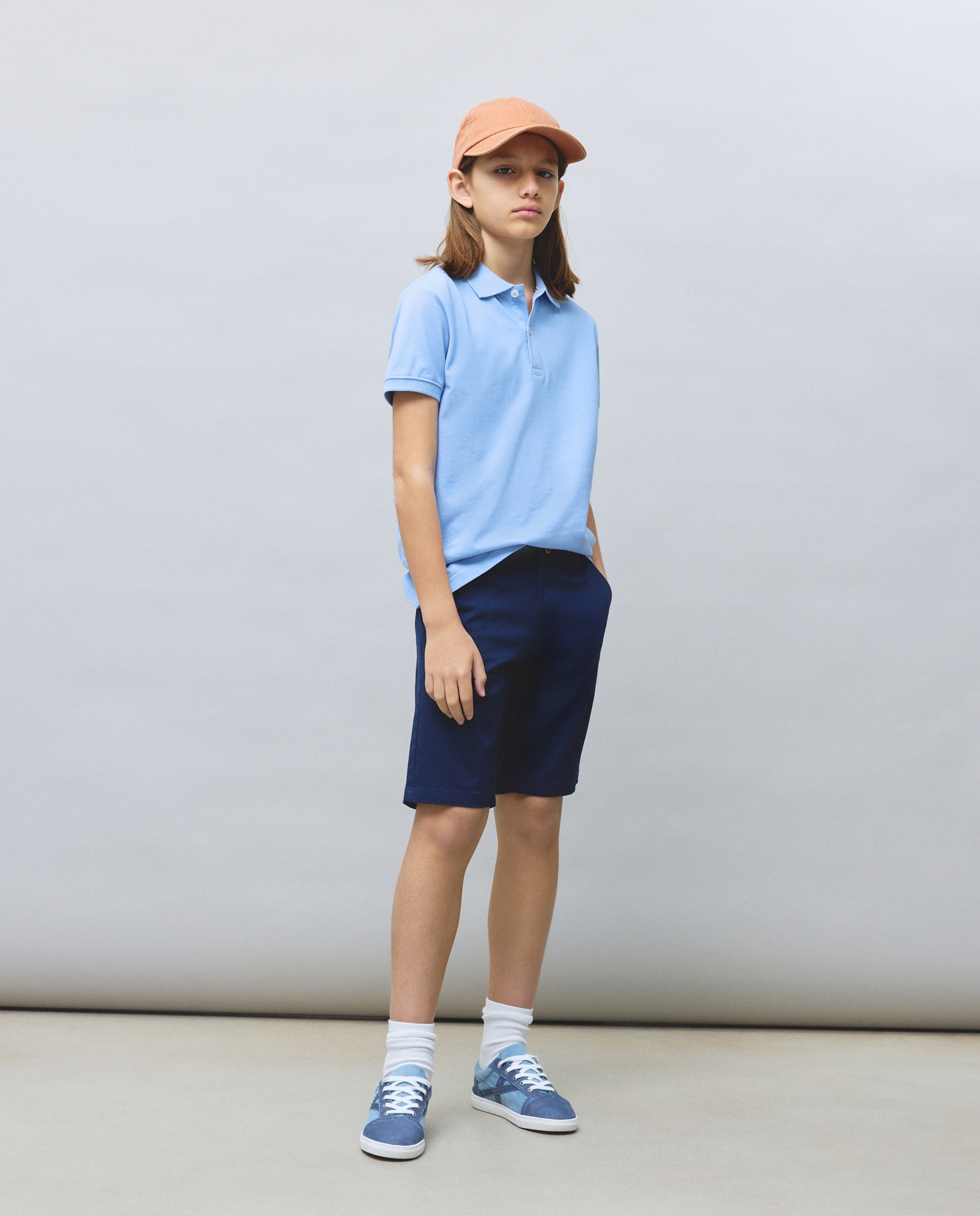 Bermuda tipo chino de niño - Kids El Corte Inglés - 430 Azul oscuro 430 Azul oscuro-1