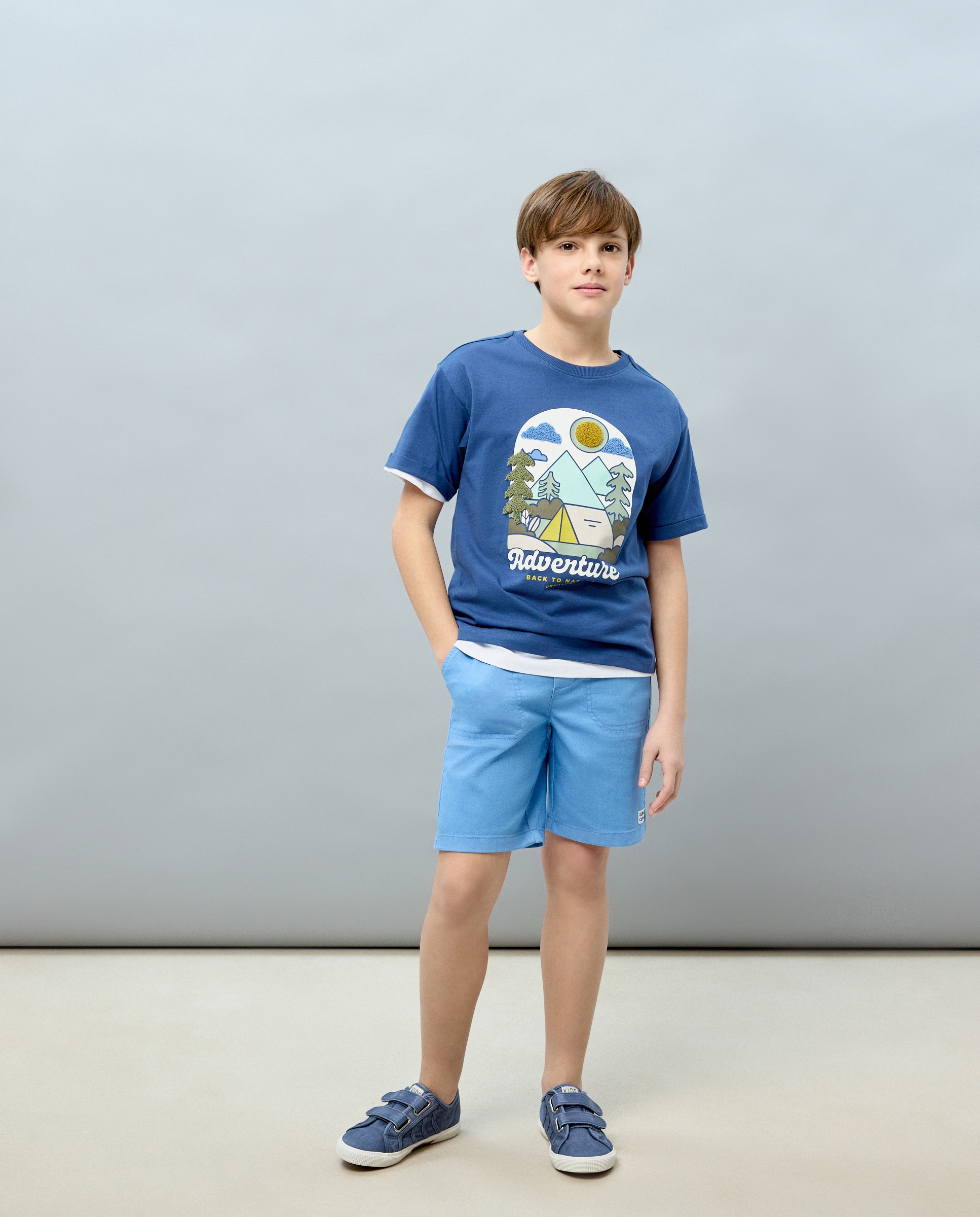 Bermuda fantasía super elástico de niño - Kids El Corte Inglés - 471 Índigo 471 Índigo-1