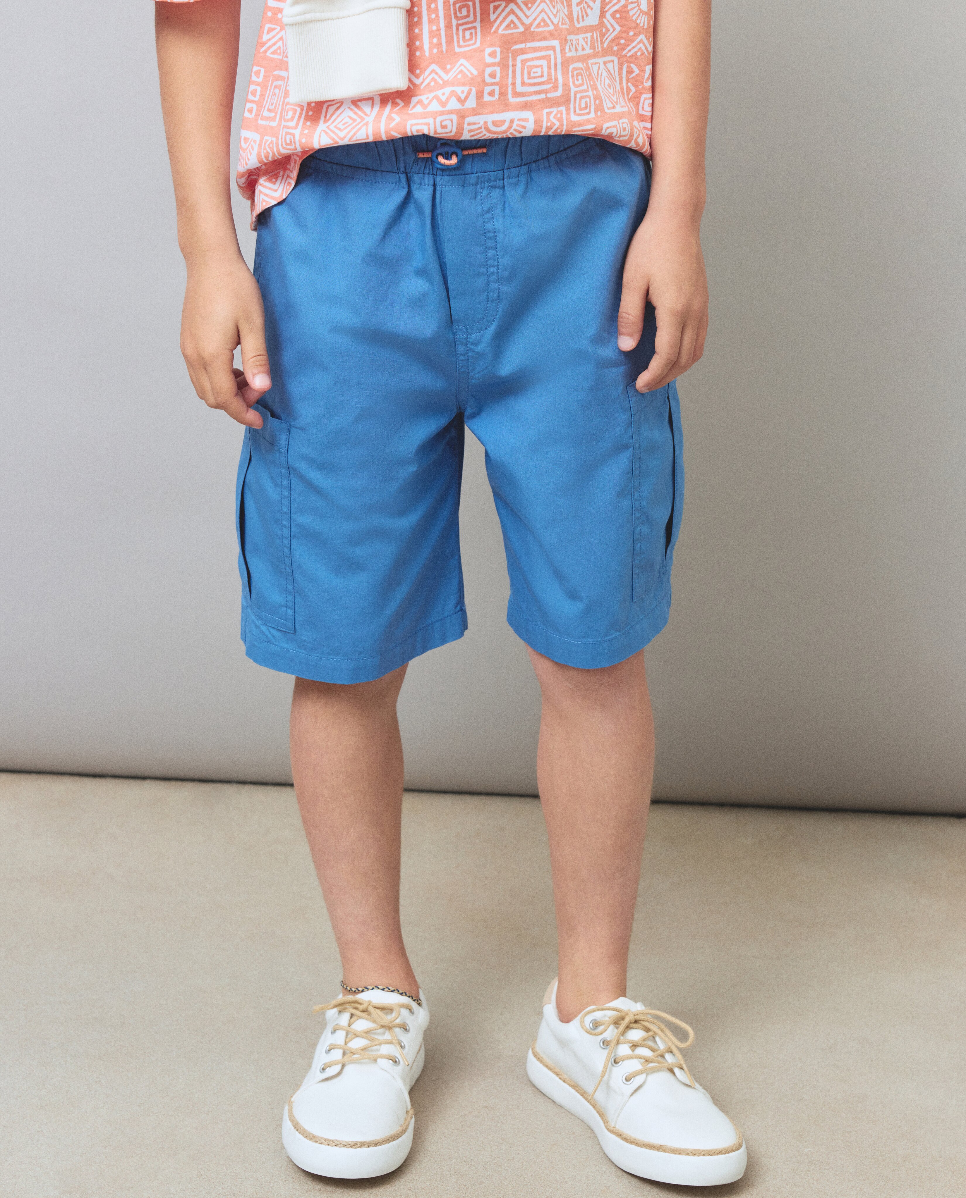 Bermudas de Popelina Kids El Corte Inglés 400 Azul-2