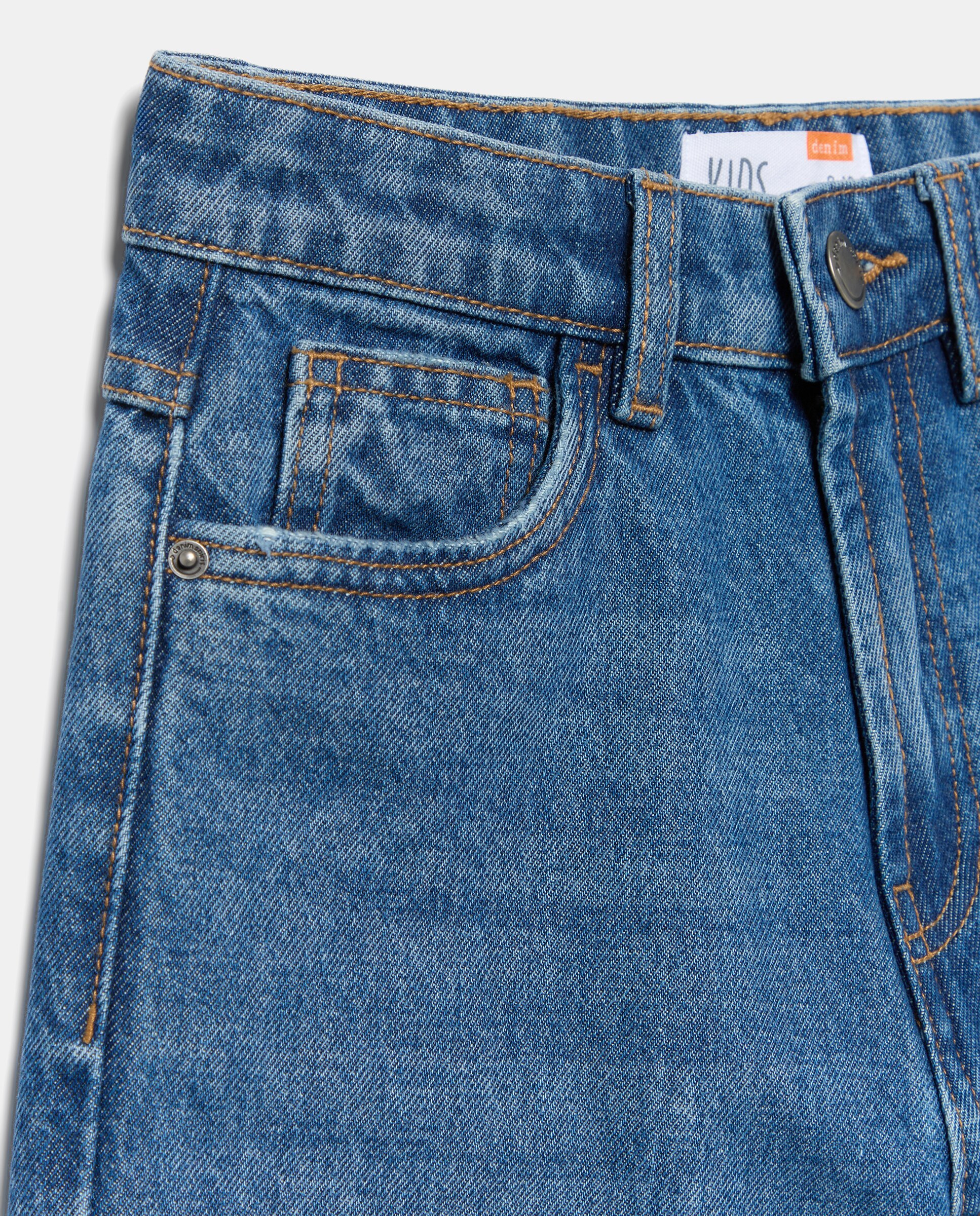 Bermuda denim liso de niño - Kids El Corte Inglés - Azul pálido Azul pálido-5