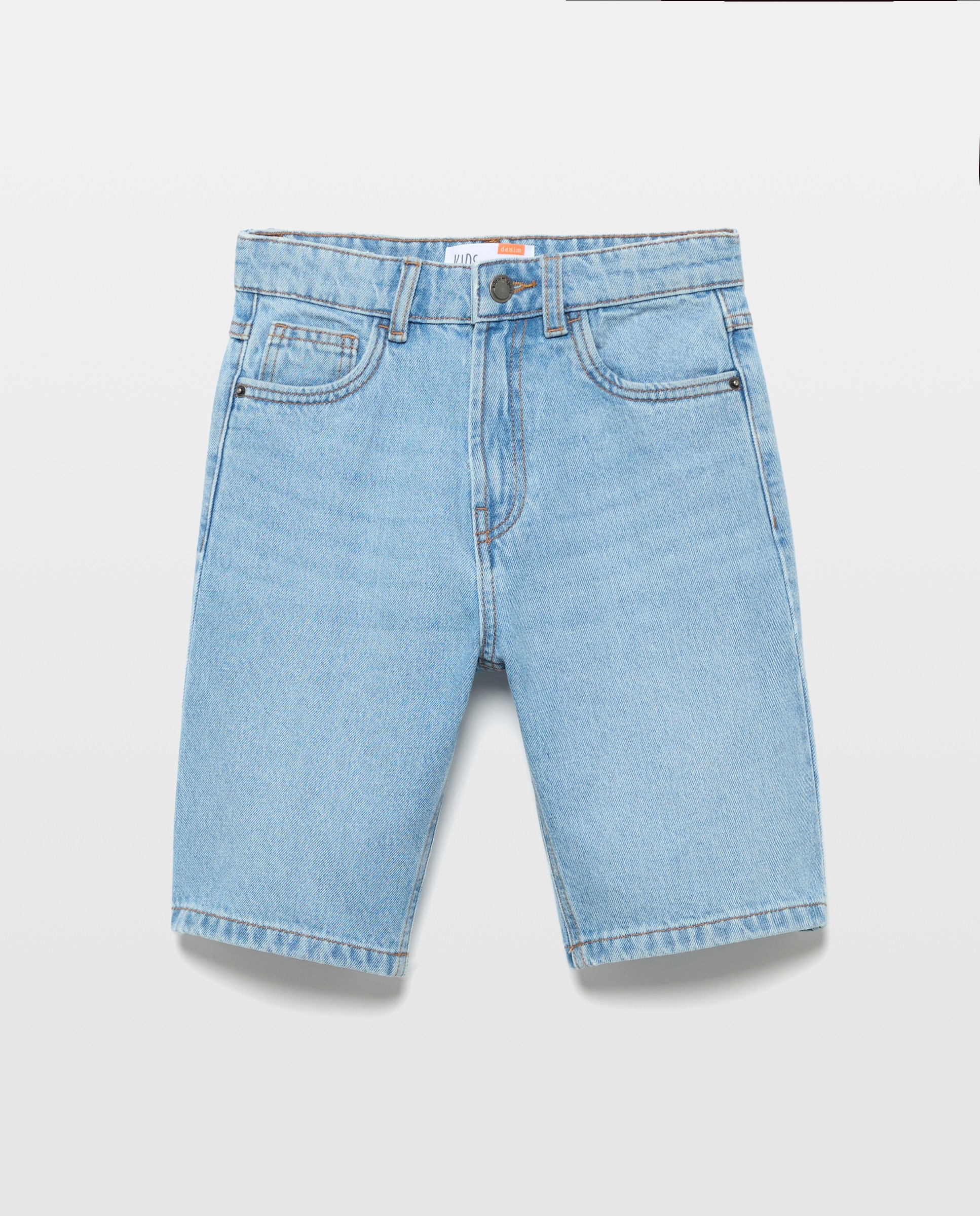 Bermudas de Ganga Lisas Kids El Corte Inglés Azul Suave-4