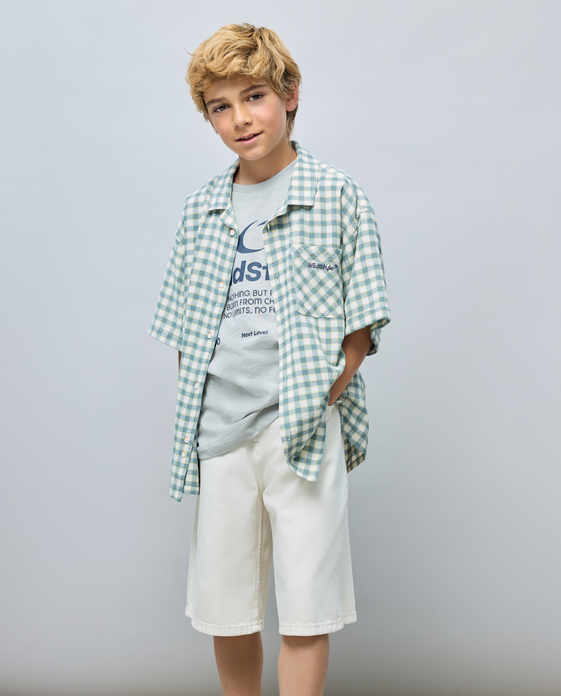 Bermudas Baggy de Ganga Kids El Corte Inglés 120 Cru-2