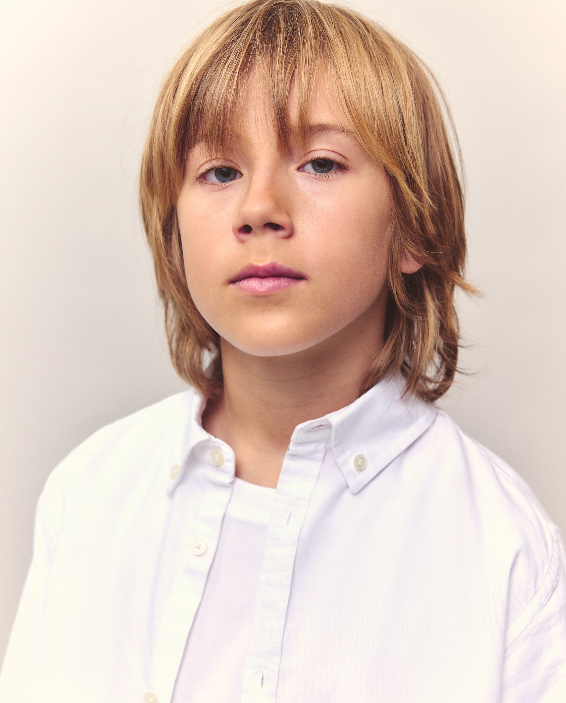 Camisa de Menino Oxford Liso Branco-4