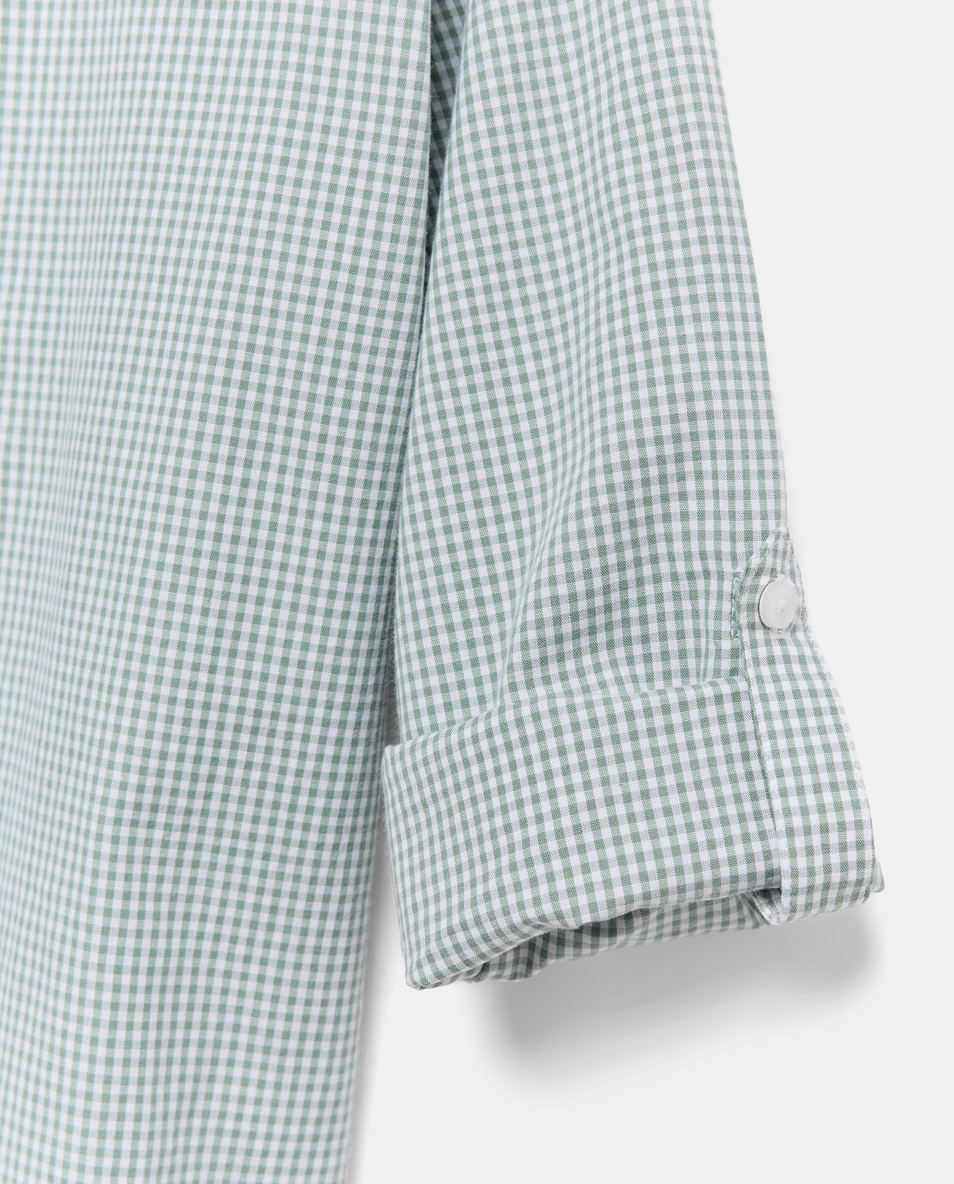 Camisa de Manga Comprida com Vichy Verde-5