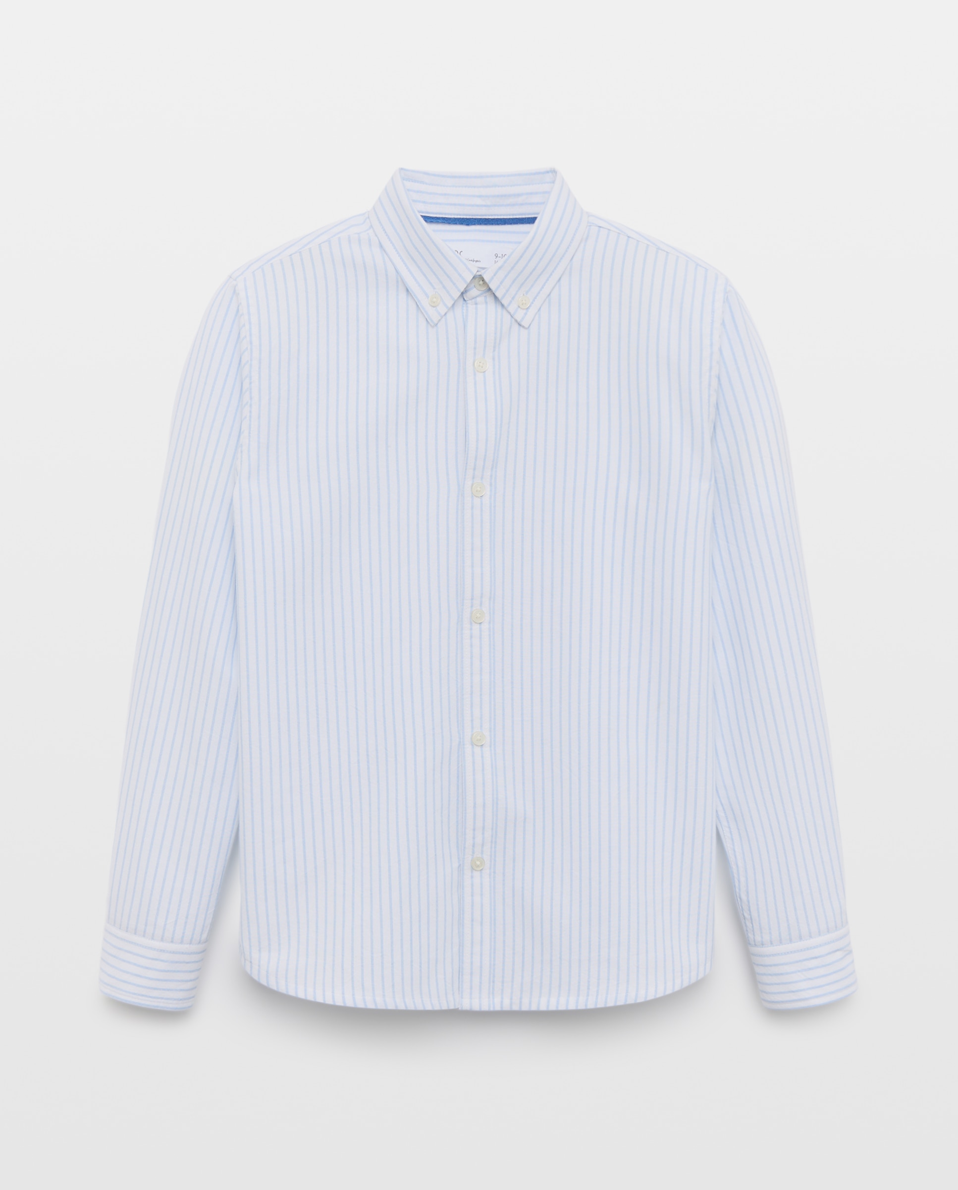 Camisa Oxford às Riscas com Manga Comprida Kids El Corte Inglés Azul-4
