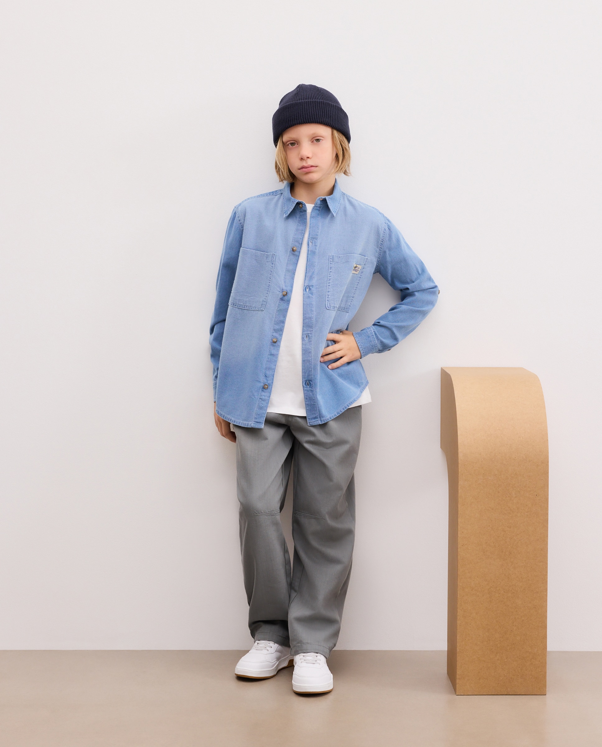 Camisa denim manga larga de niño - Kids El Corte Inglés - Azul pálido Azul pálido-2