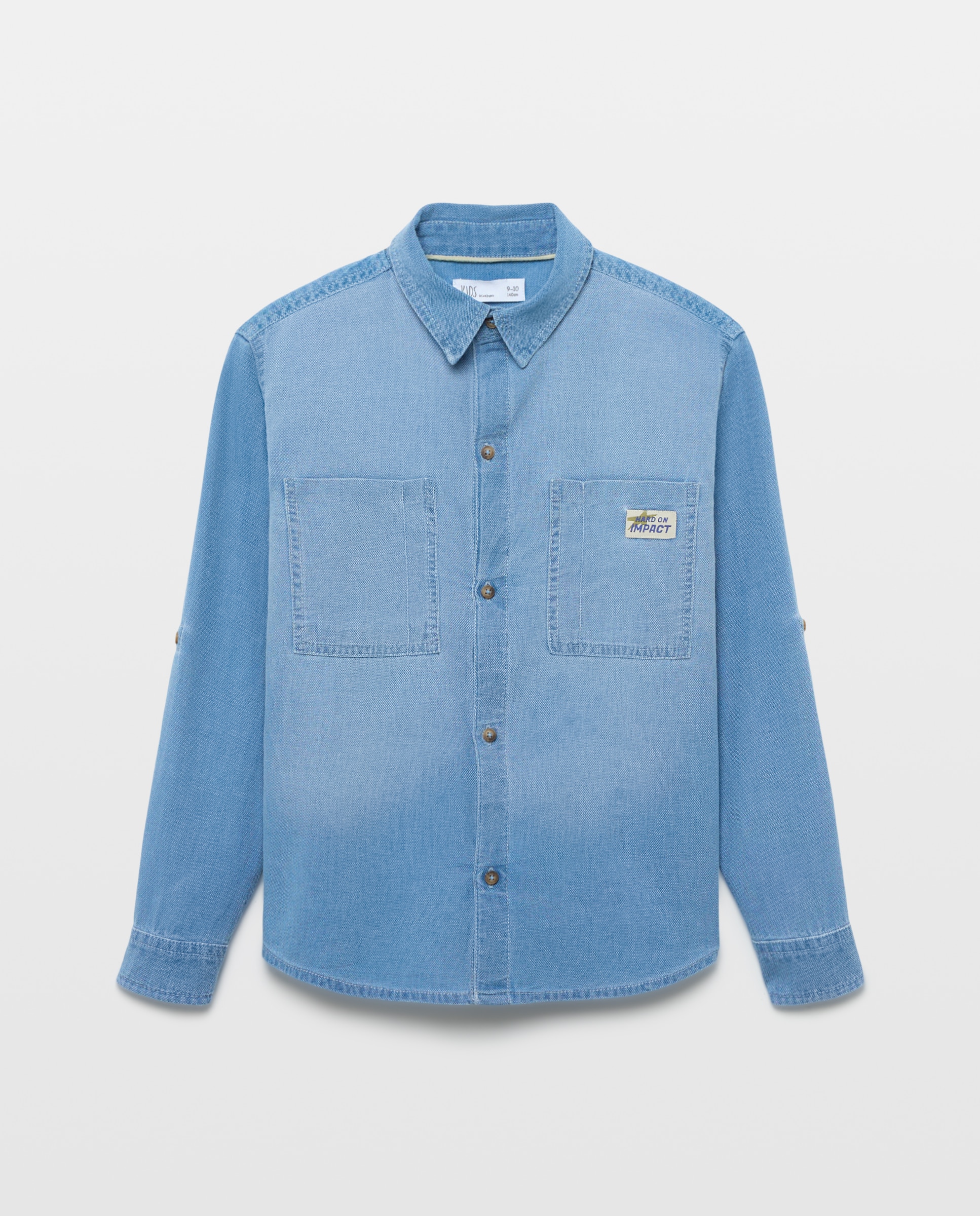 Camisa denim manga larga de niño - Kids El Corte Inglés - Azul pálido Azul pálido-4