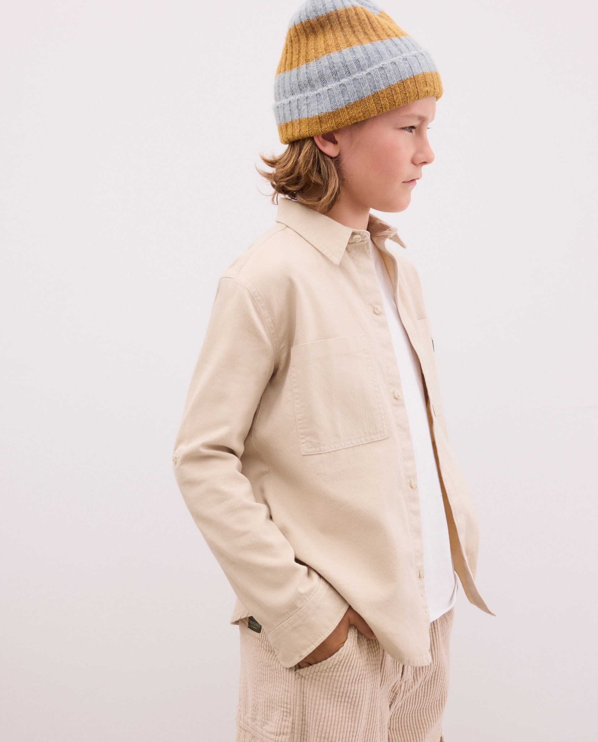 Camisa denim manga larga de niño - Kids El Corte Inglés - Beige Beige-2