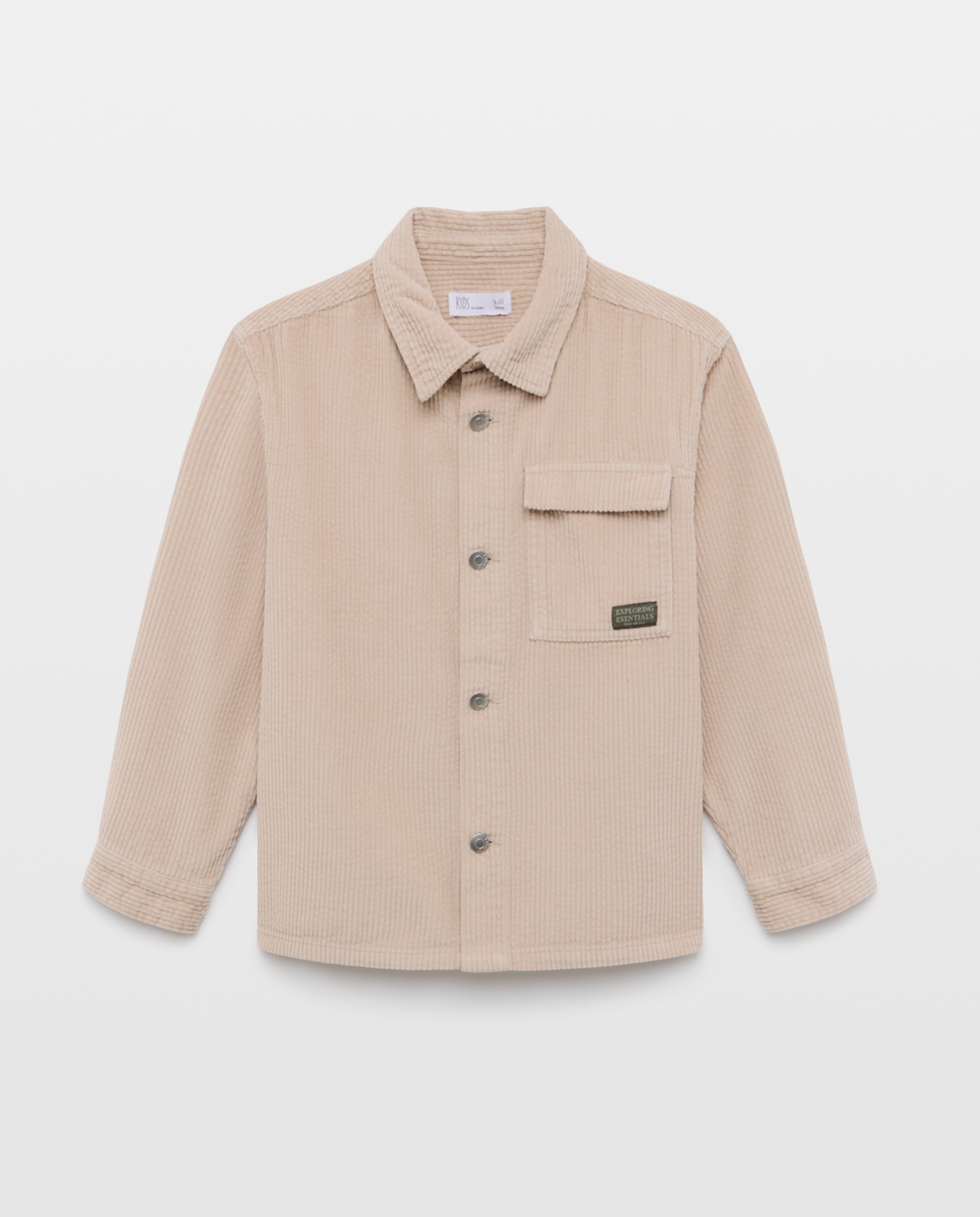 Sobrecamisa manga larga pana seersucker de niño - Kids El Corte Inglés - 120 Crudo 120 Crudo-5