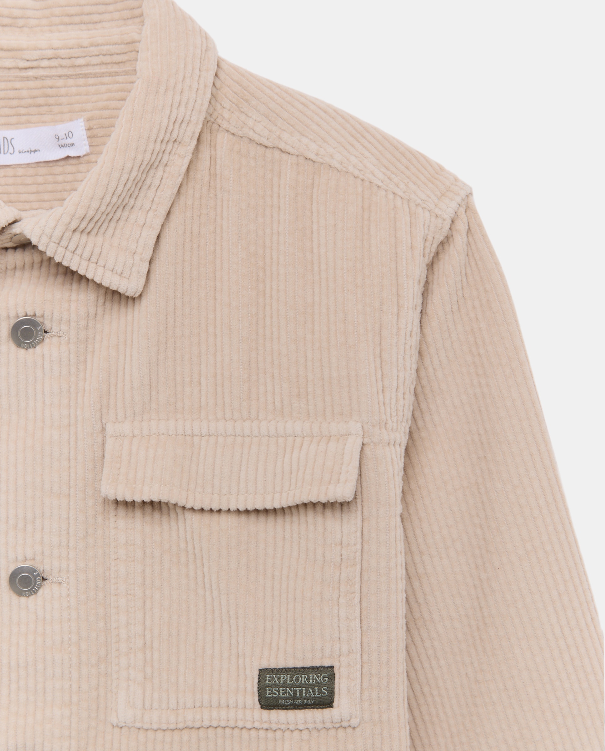 Sobrecamisa manga larga pana seersucker de niño - Kids El Corte Inglés - 120 Crudo 120 Crudo-6