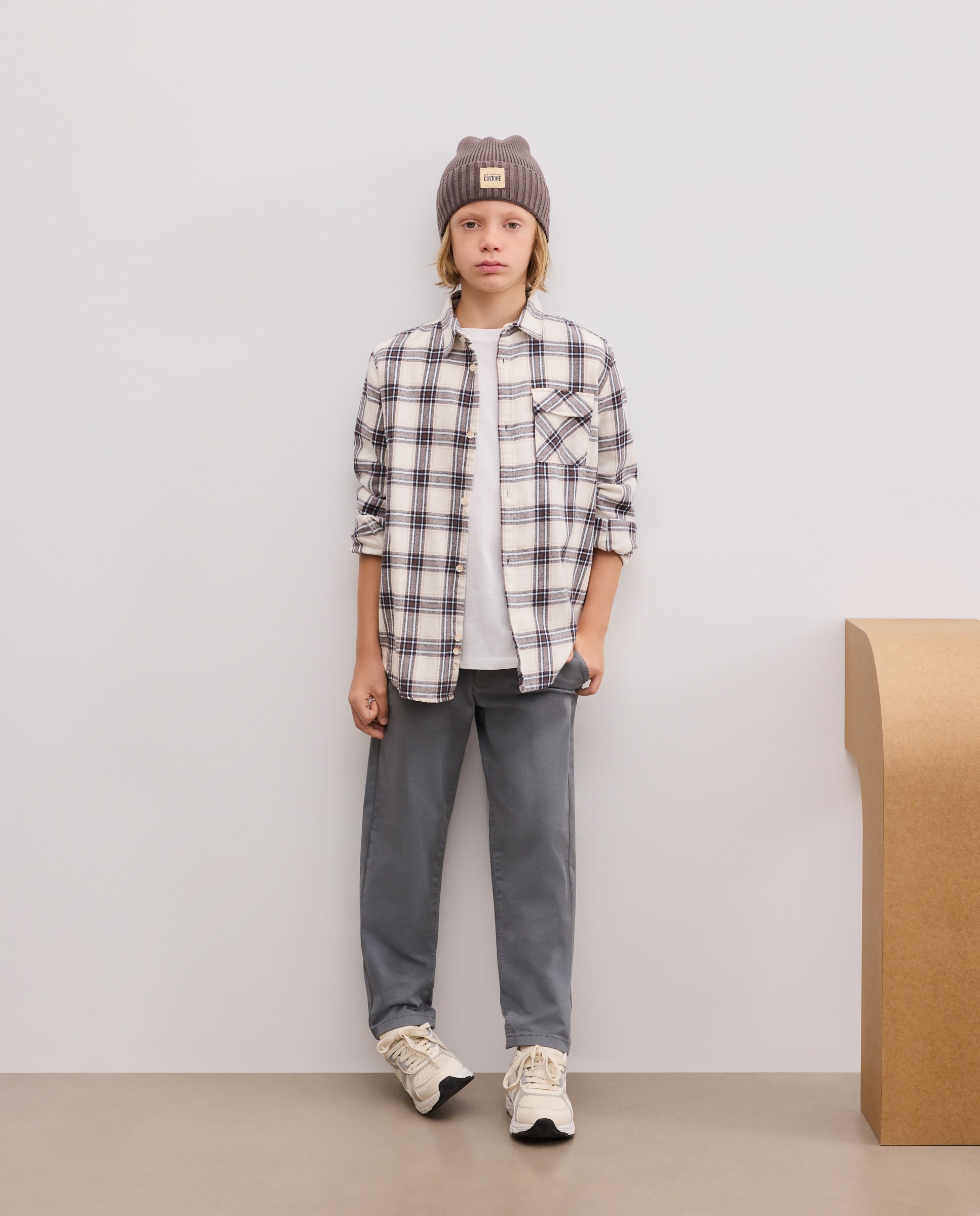 Camisa manga larga franela print en espalda de niño - Kids El Corte Inglés - Azul Azul-2