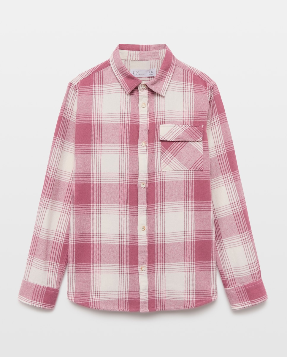 Imagem 0 de Camisa de Flanela com Manga Comprida e Estampado nas Costas
