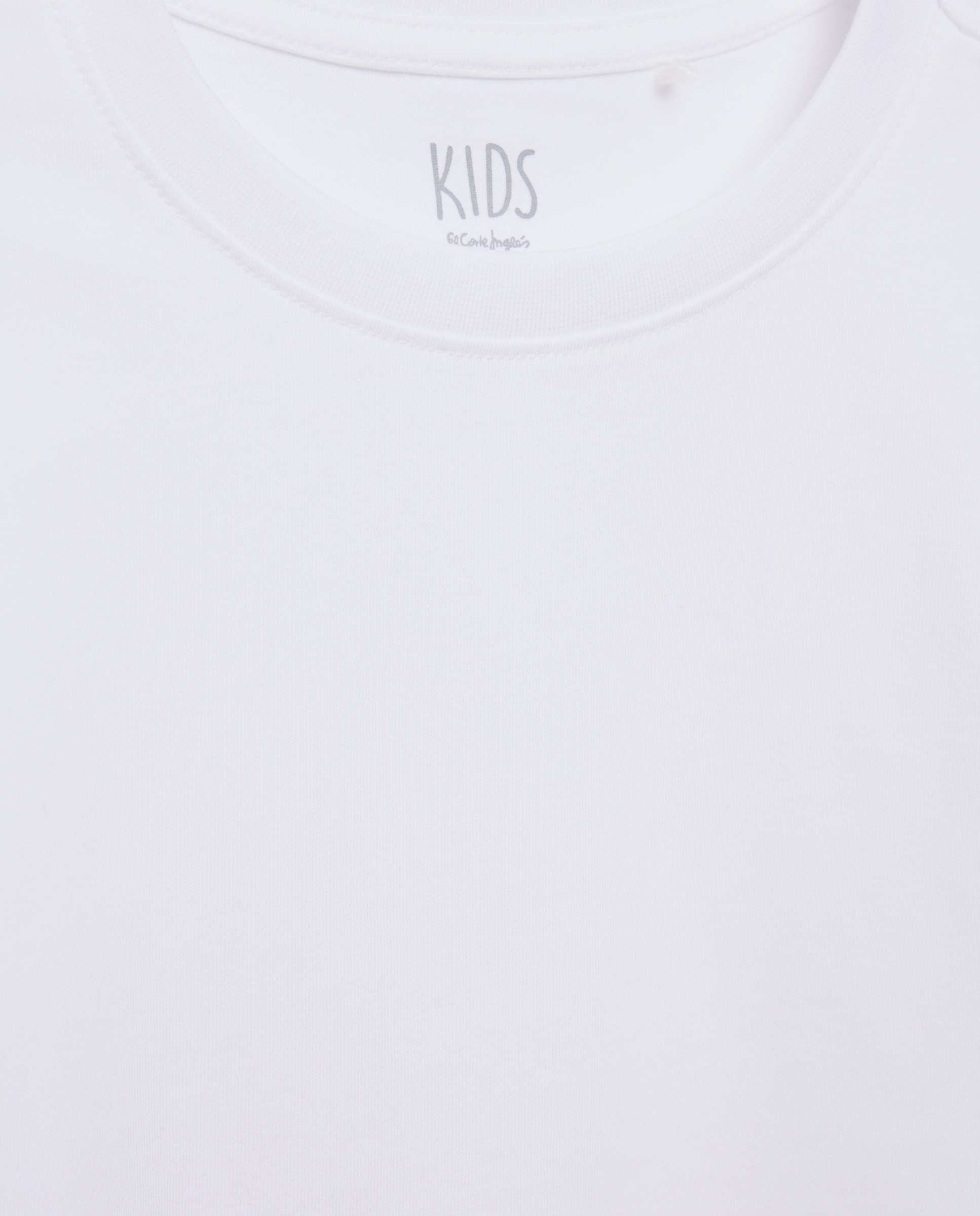 T-shirt Básica 100% Algodão Kids El Corte Inglés Branco-5