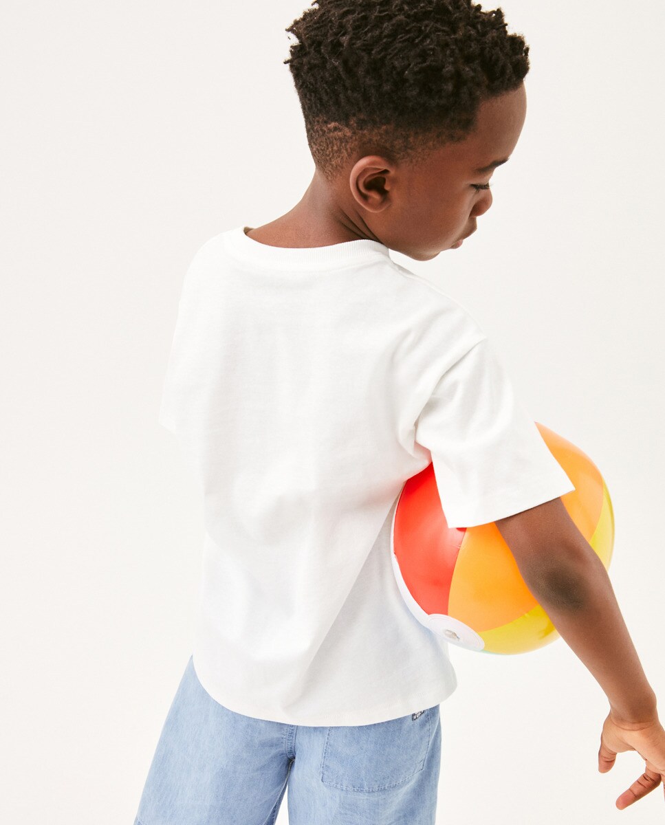 T-shirt de Manga Curta Kids El Corte Inglés Branco-6