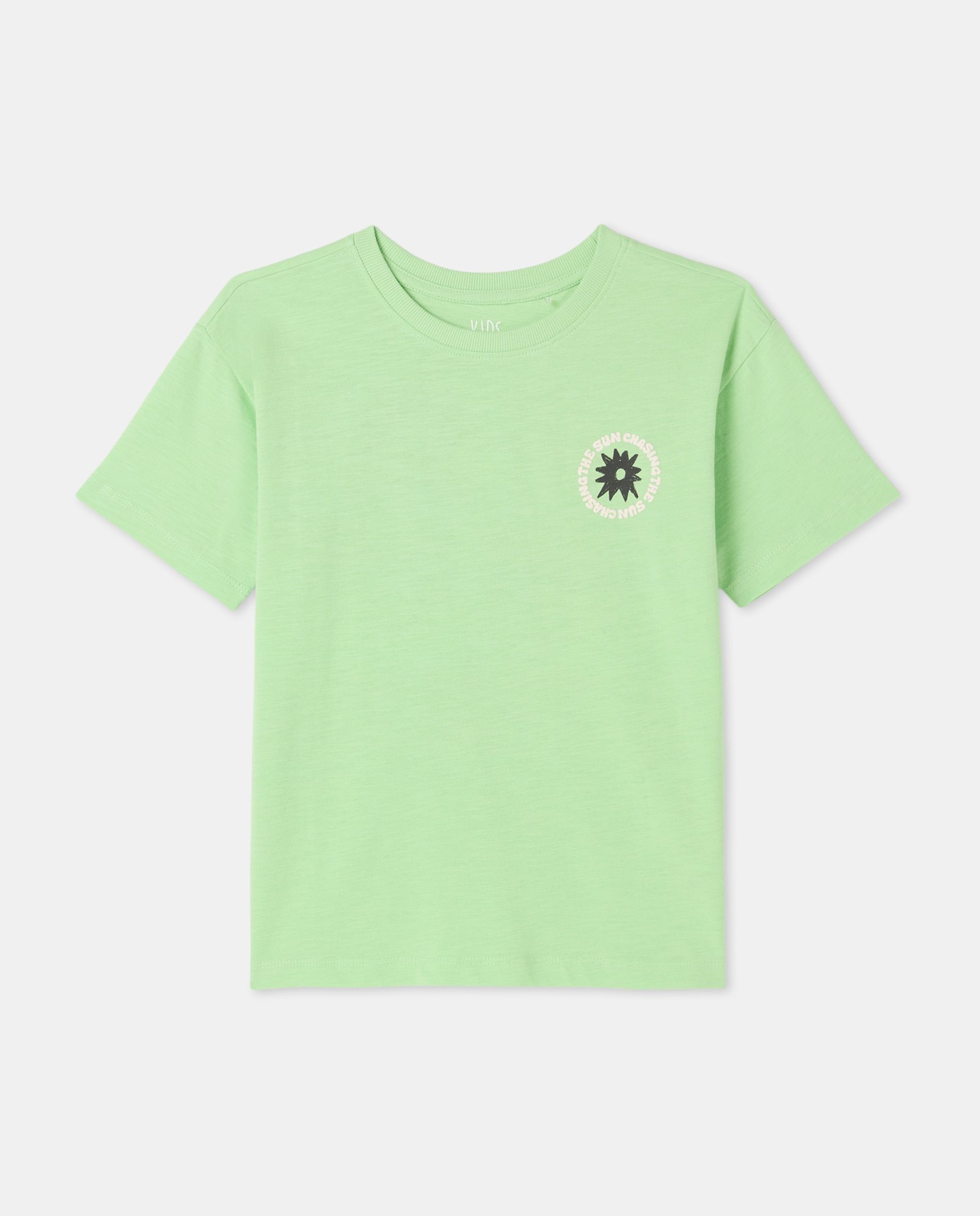 T-shirt de Manga Curta Verde-4