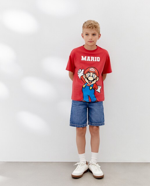 Imagem 0 de T-shirt Licença Mario Bros com Manga Curta