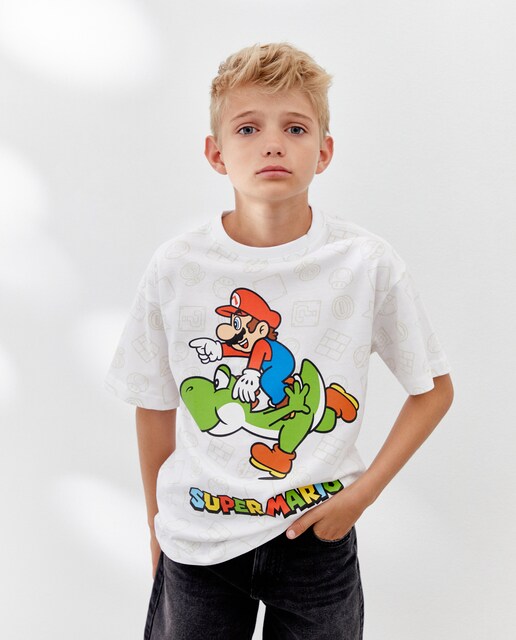 Imagem 0 de T-shirt Licença Mario Bros com Manga Curta