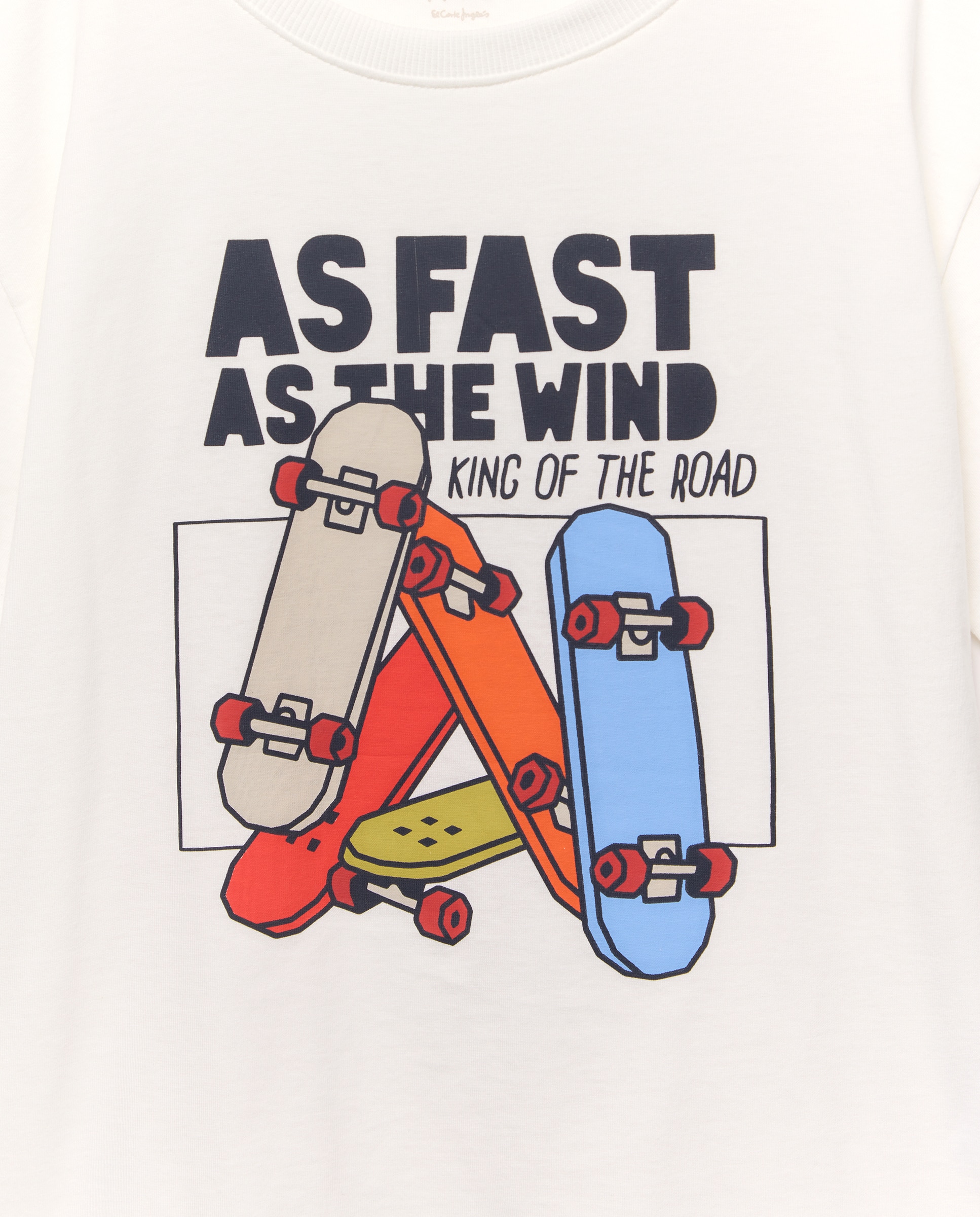 Camiseta manga corta fantasia de niño - Kids El Corte Inglés - Blanco Blanco-5