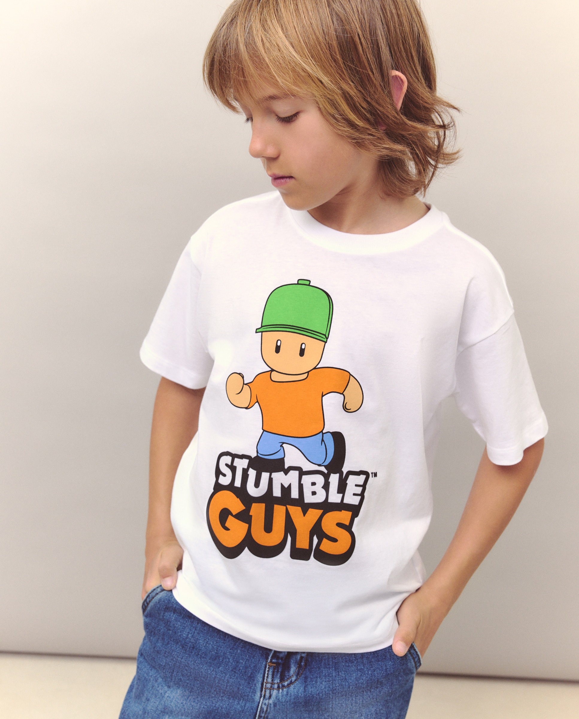 Camiseta de niño con manga corta y estampado delantero - Kids El Corte Inglés - Blanco Blanco-2