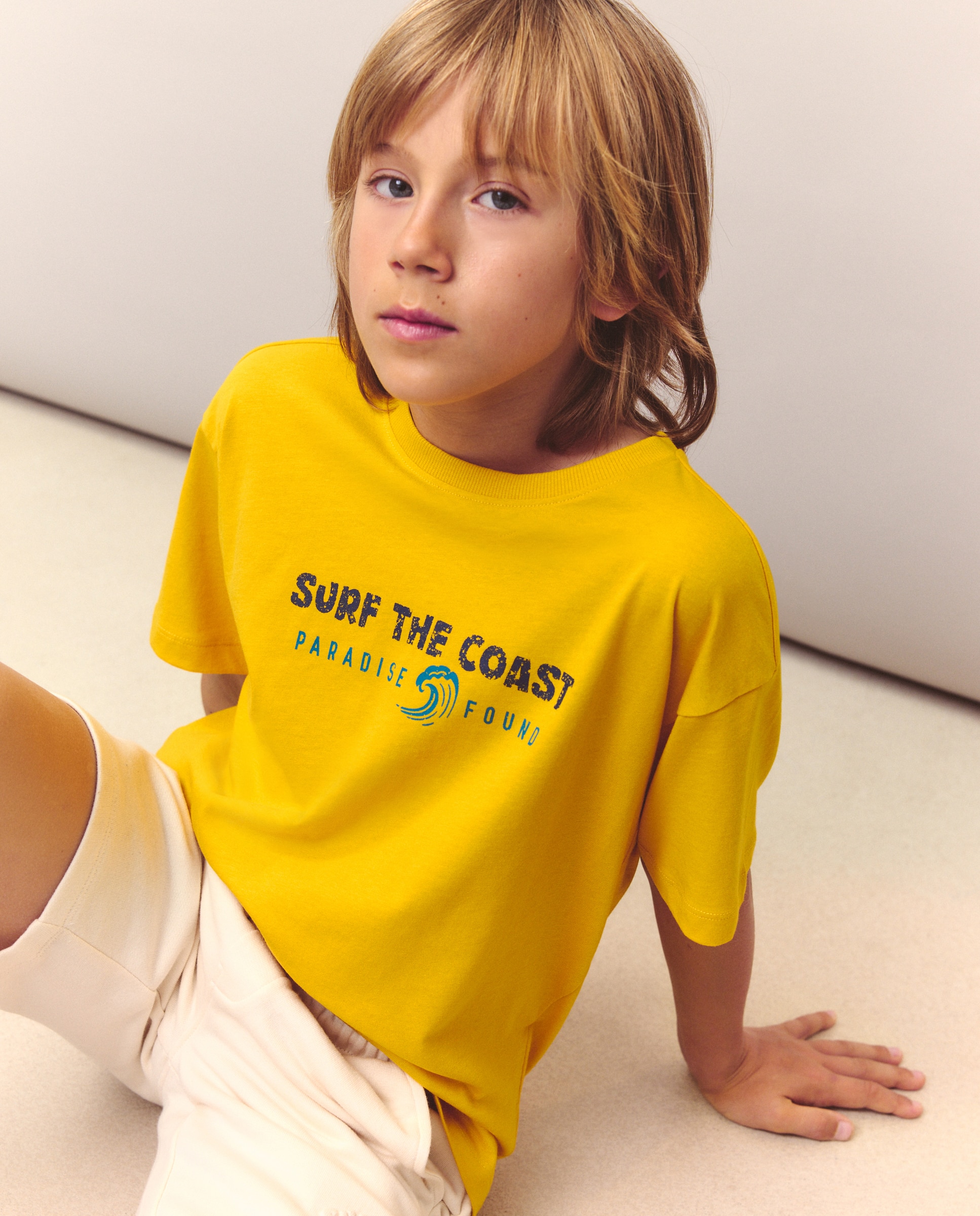 T-shirt de Manga Curta Puffing Kids El Corte Inglés Amarelo-1