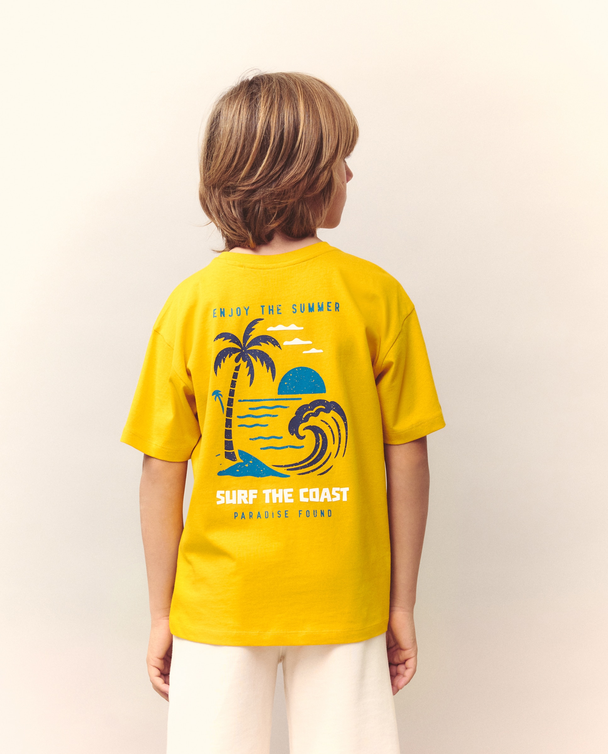 T-shirt de Manga Curta Puffing Kids El Corte Inglés Amarelo-3