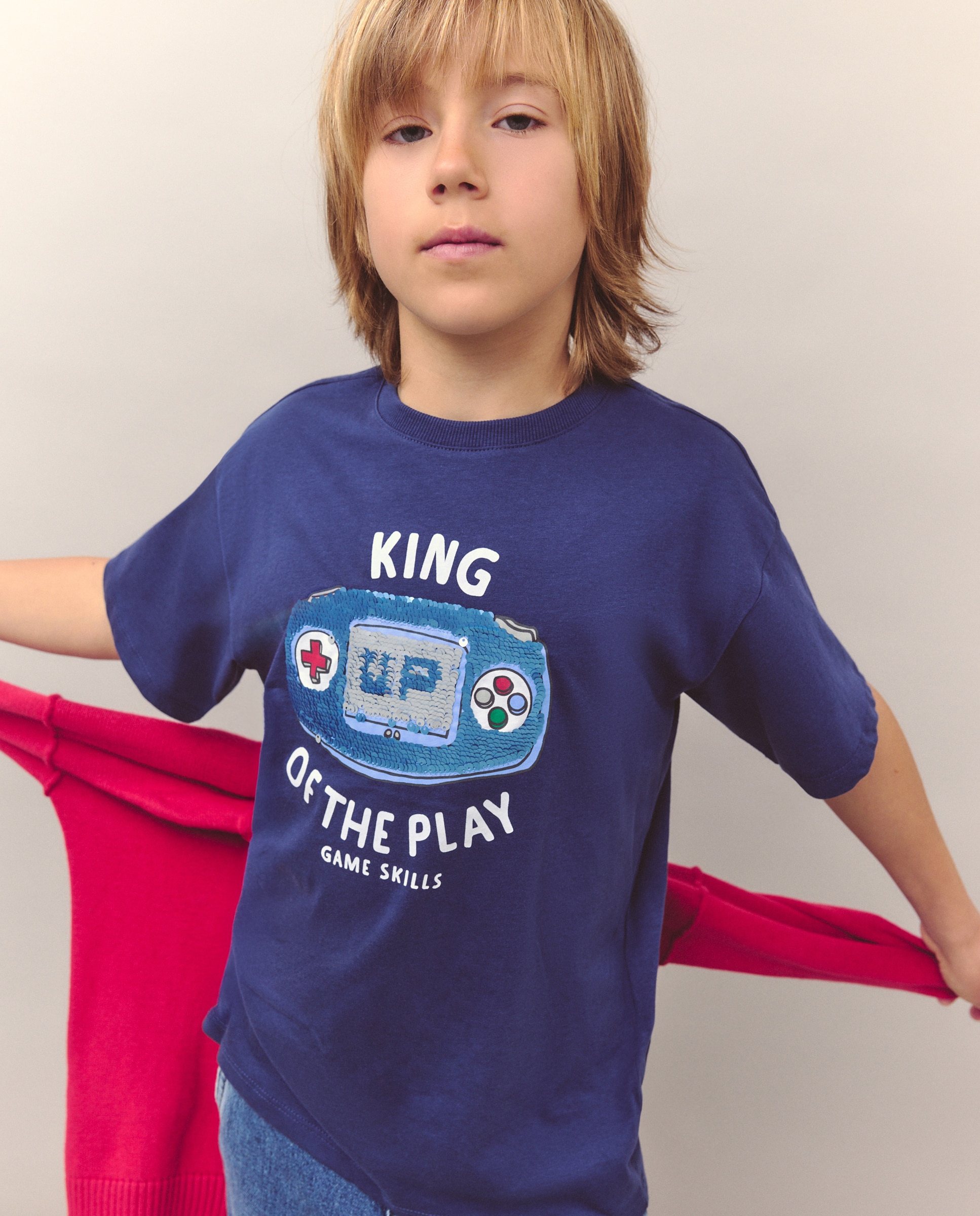 Imagem 0 de T-shirt de Manga Curta com Lantejoulas