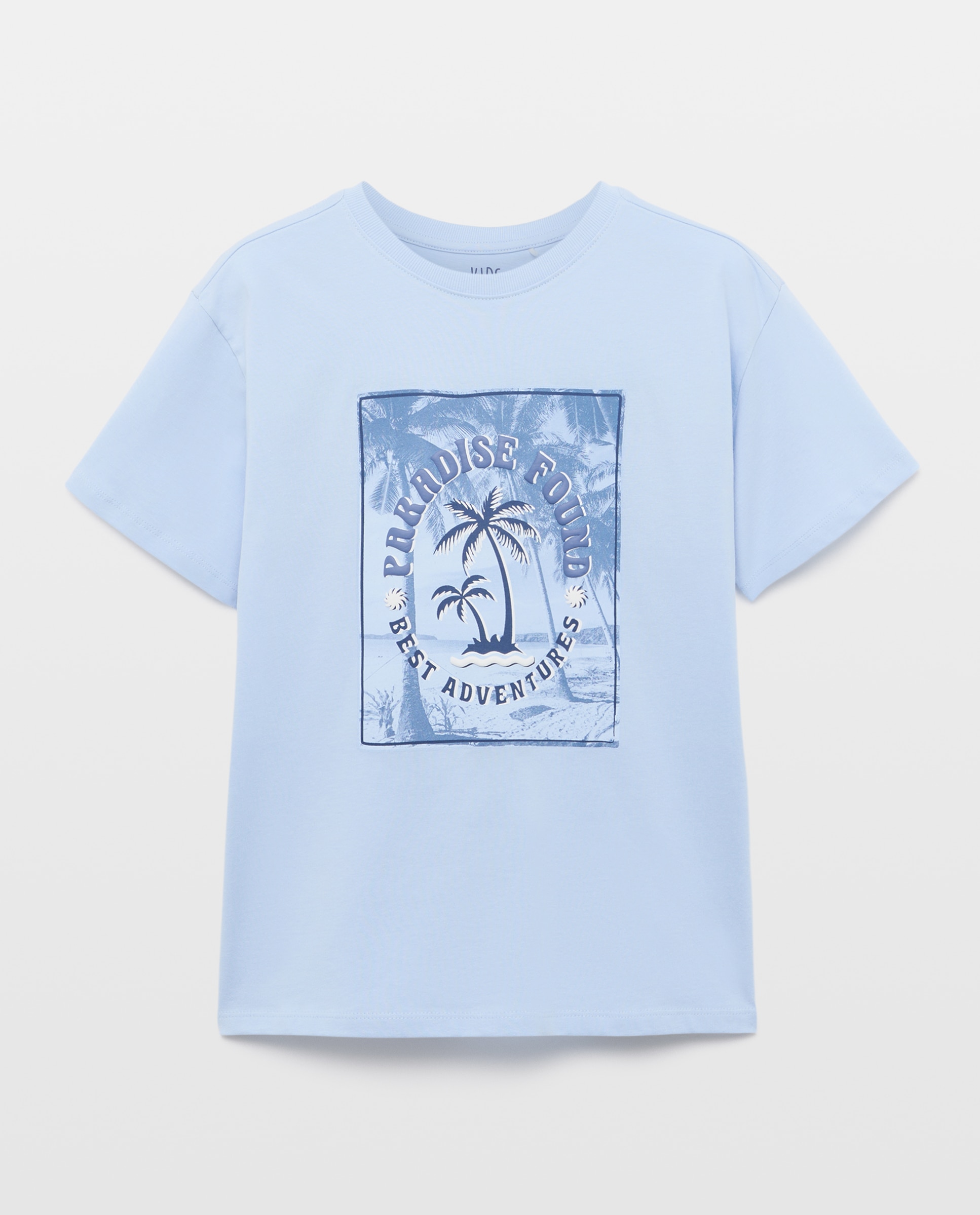T-shirt de Manga Curta com Estampado Fotográfico Kids El Corte Inglés Azul-4