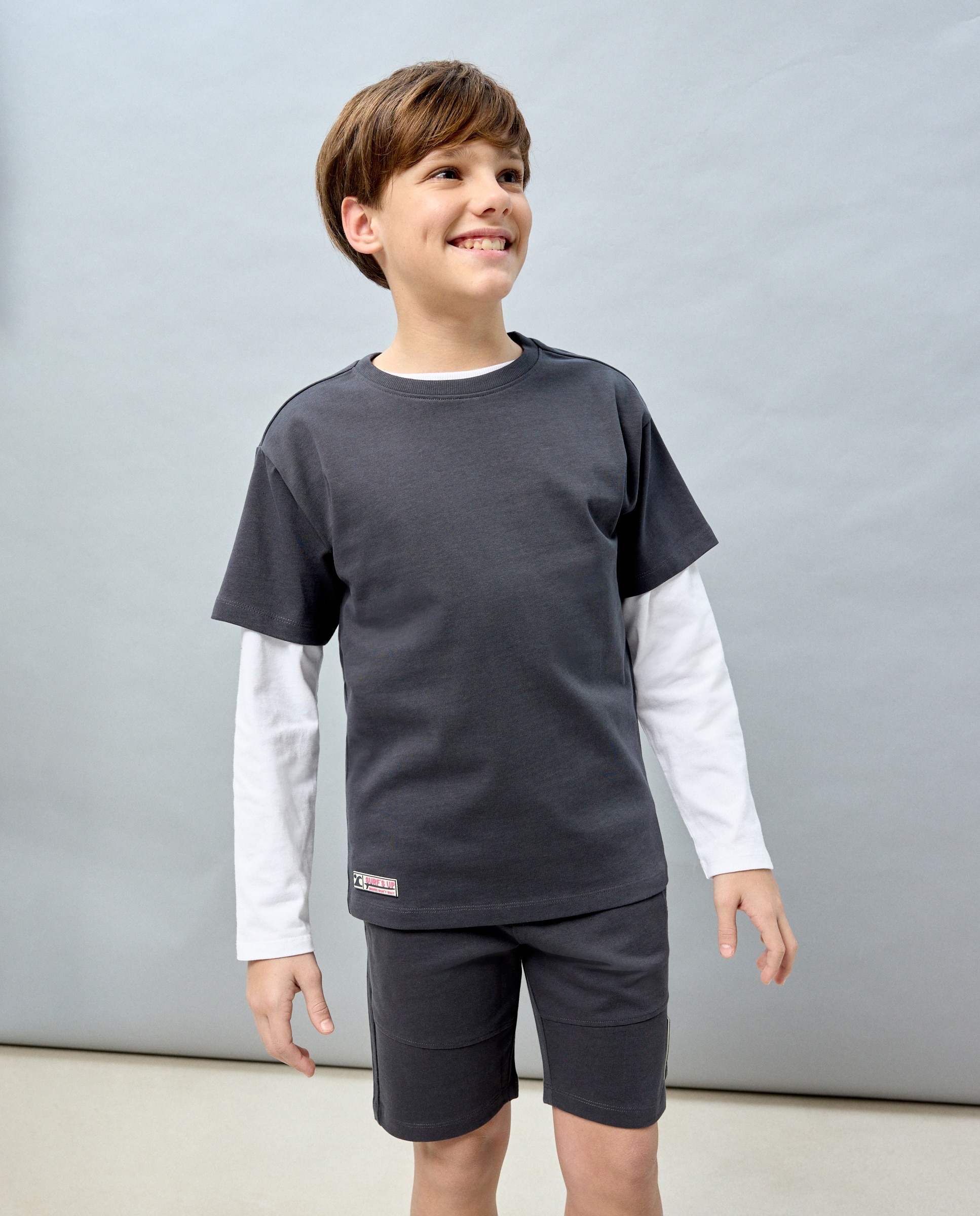 Imagem 0 de T-shirt de Heavy Jersey com Manga Curta