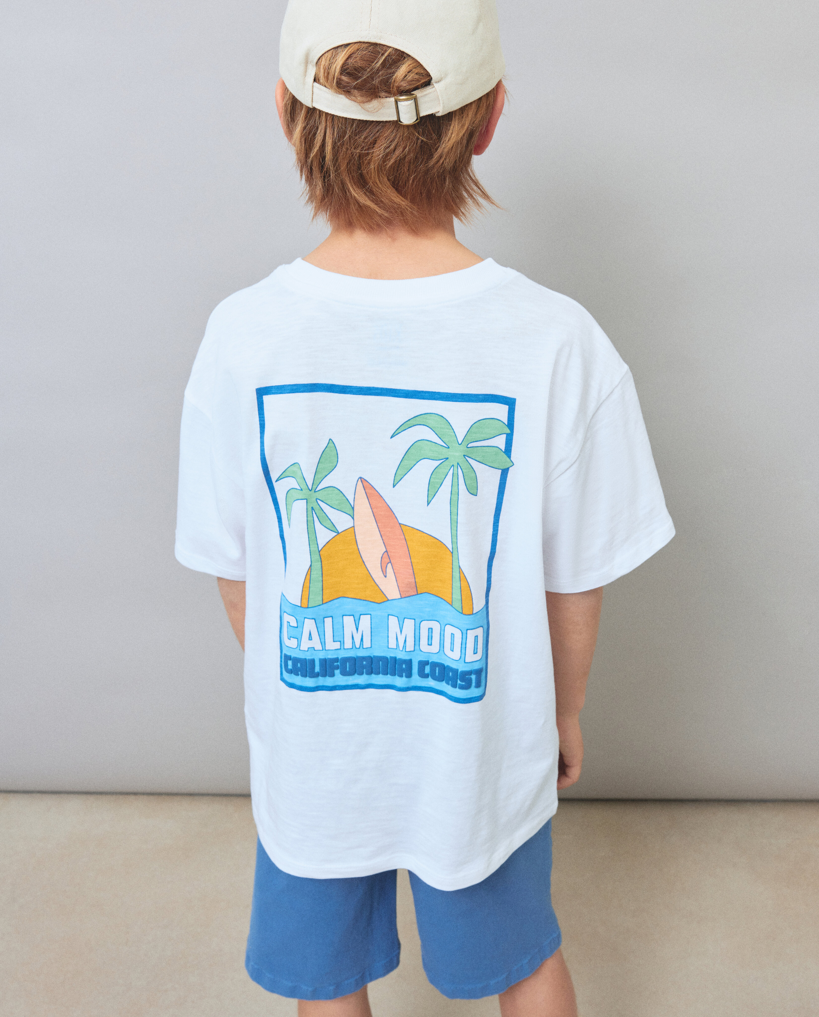 T-shirt de Manga Curta com Detalhes Puffing Branco-3