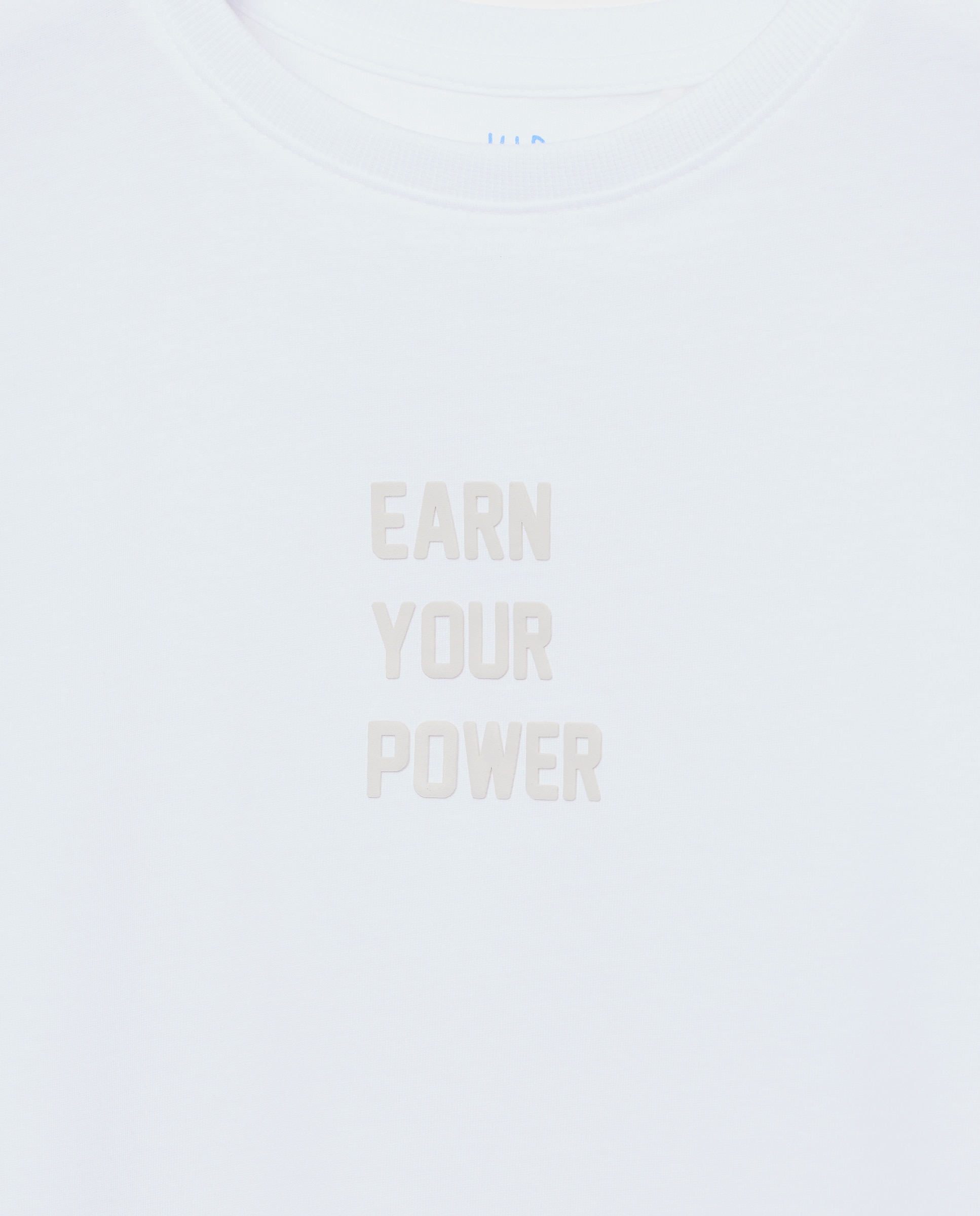 T-shirt de Manga Curta High Density com Texto Branco-6