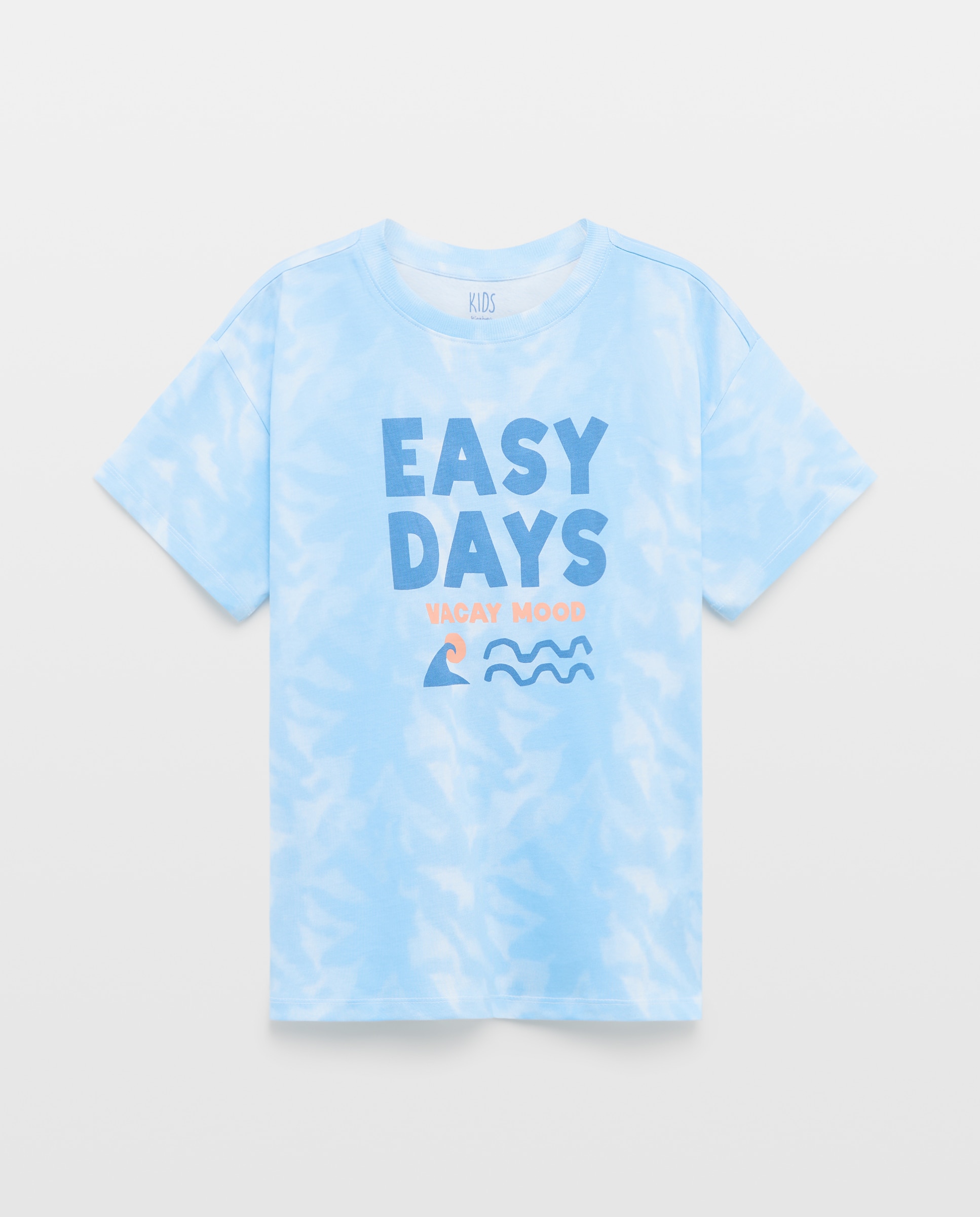T-shirt de Manga Curta Tie Dye Kids El Corte Inglés Azul-4
