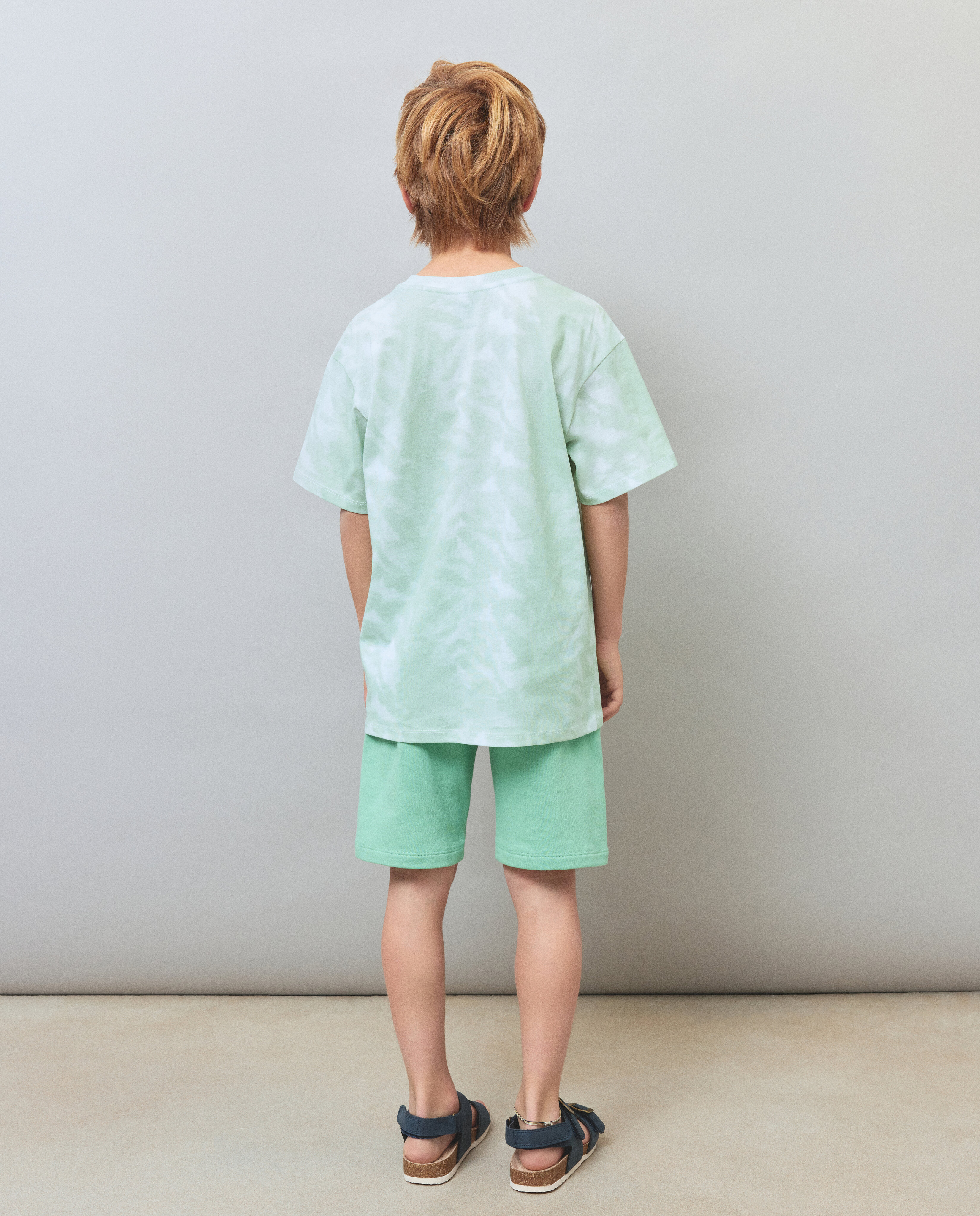T-shirt de Manga Curta Tie Dye Kids El Corte Inglés Verde-3