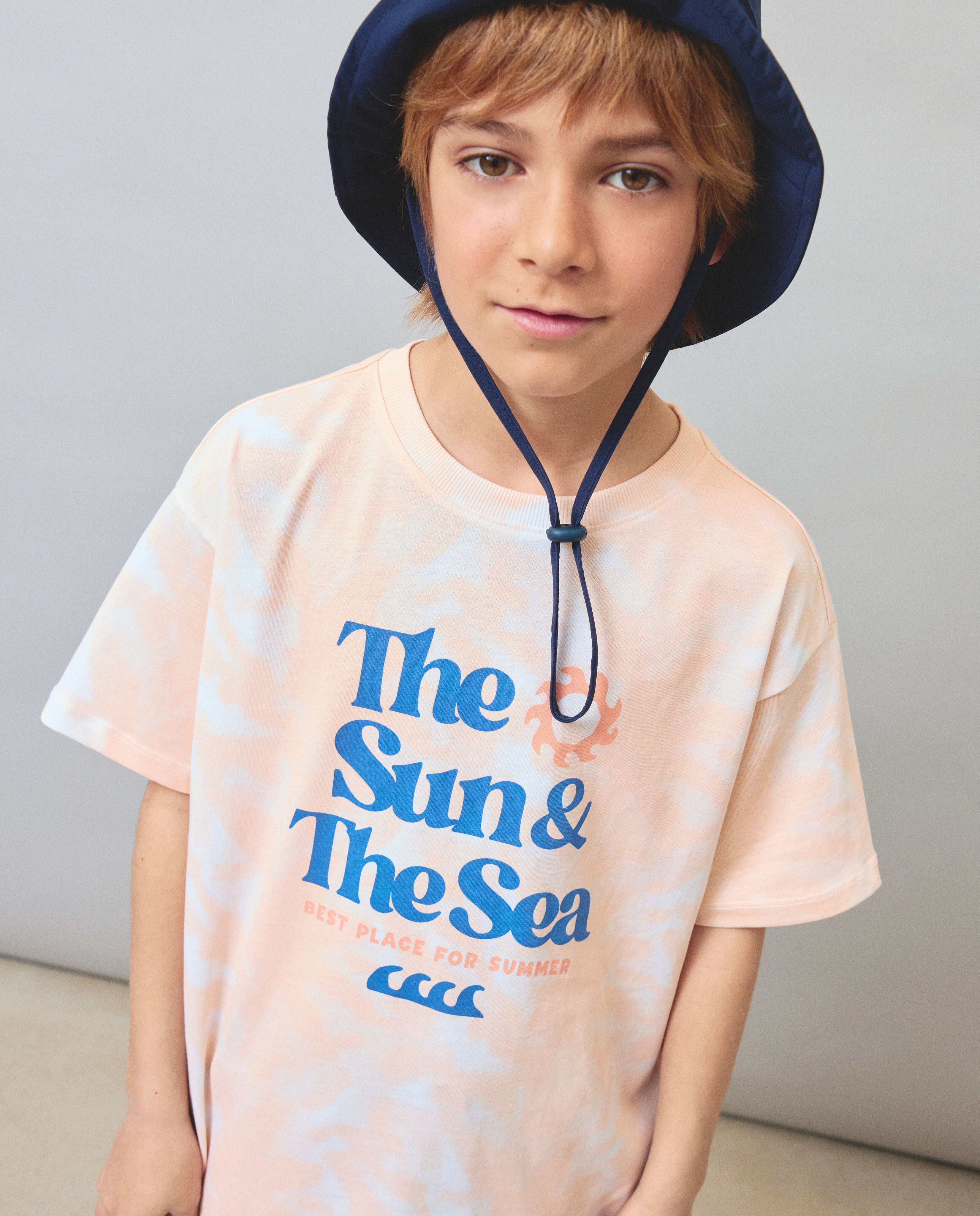 Camiseta manga corta tie dye de niño - Kids El Corte Inglés - Rosa Rosa-1
