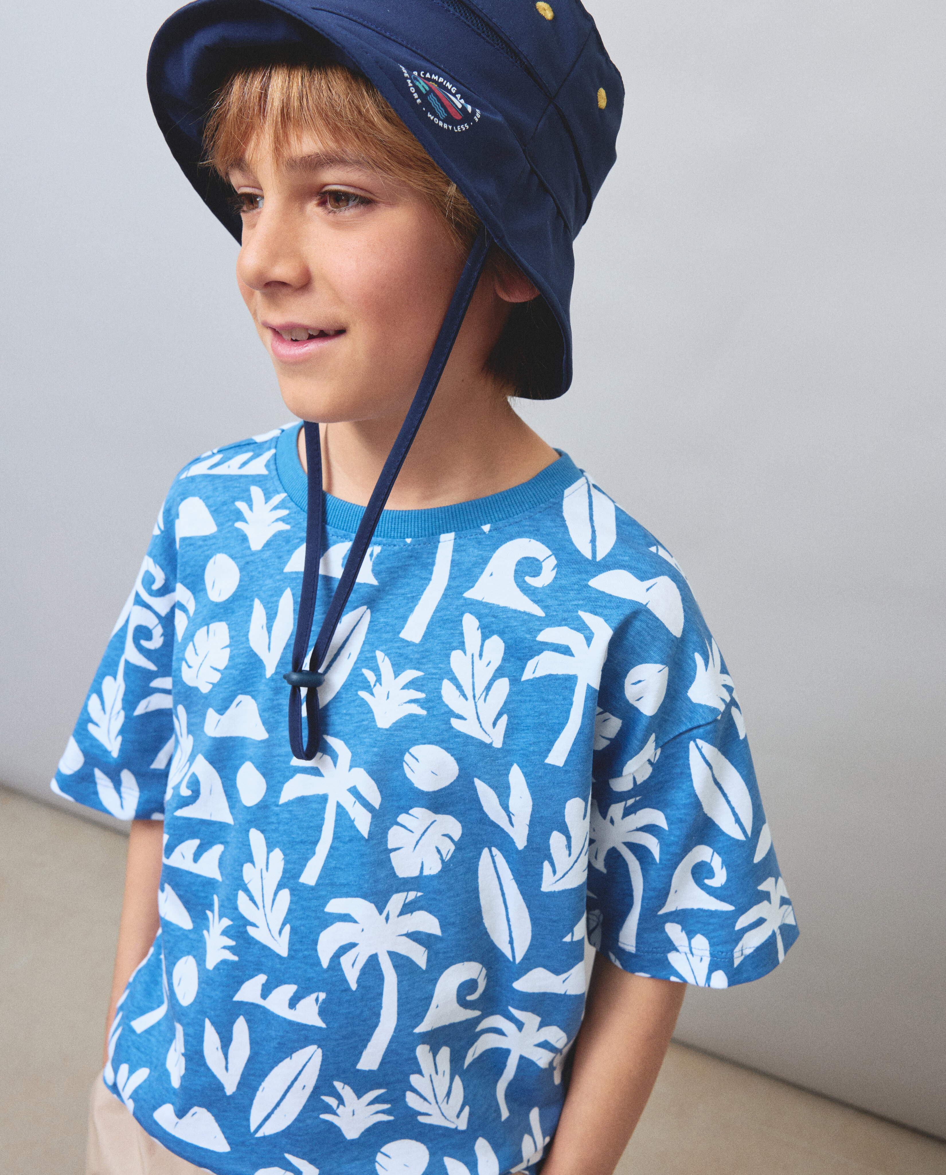 Camiseta manga corta all over print de niño - Kids El Corte Inglés - Blanco Blanco-1