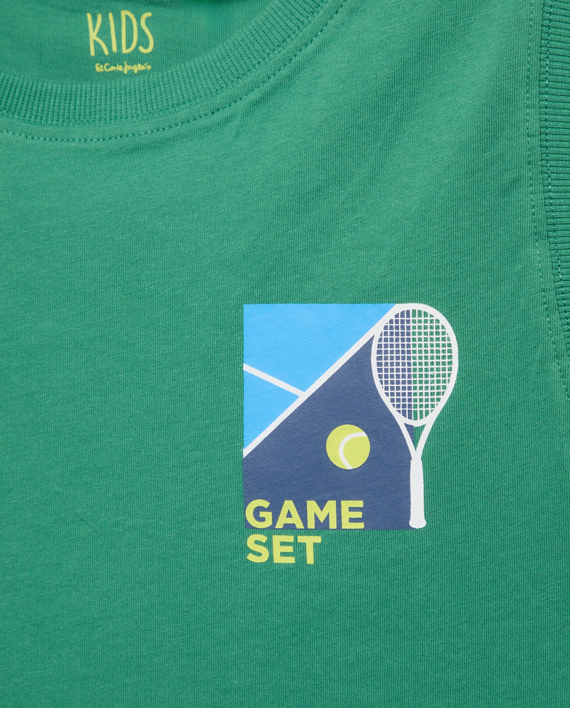 Camiseta sin mangas estampado sporty de niño - Kids El Corte Inglés - 530 Verde oscuro 530 Verde oscuro-8