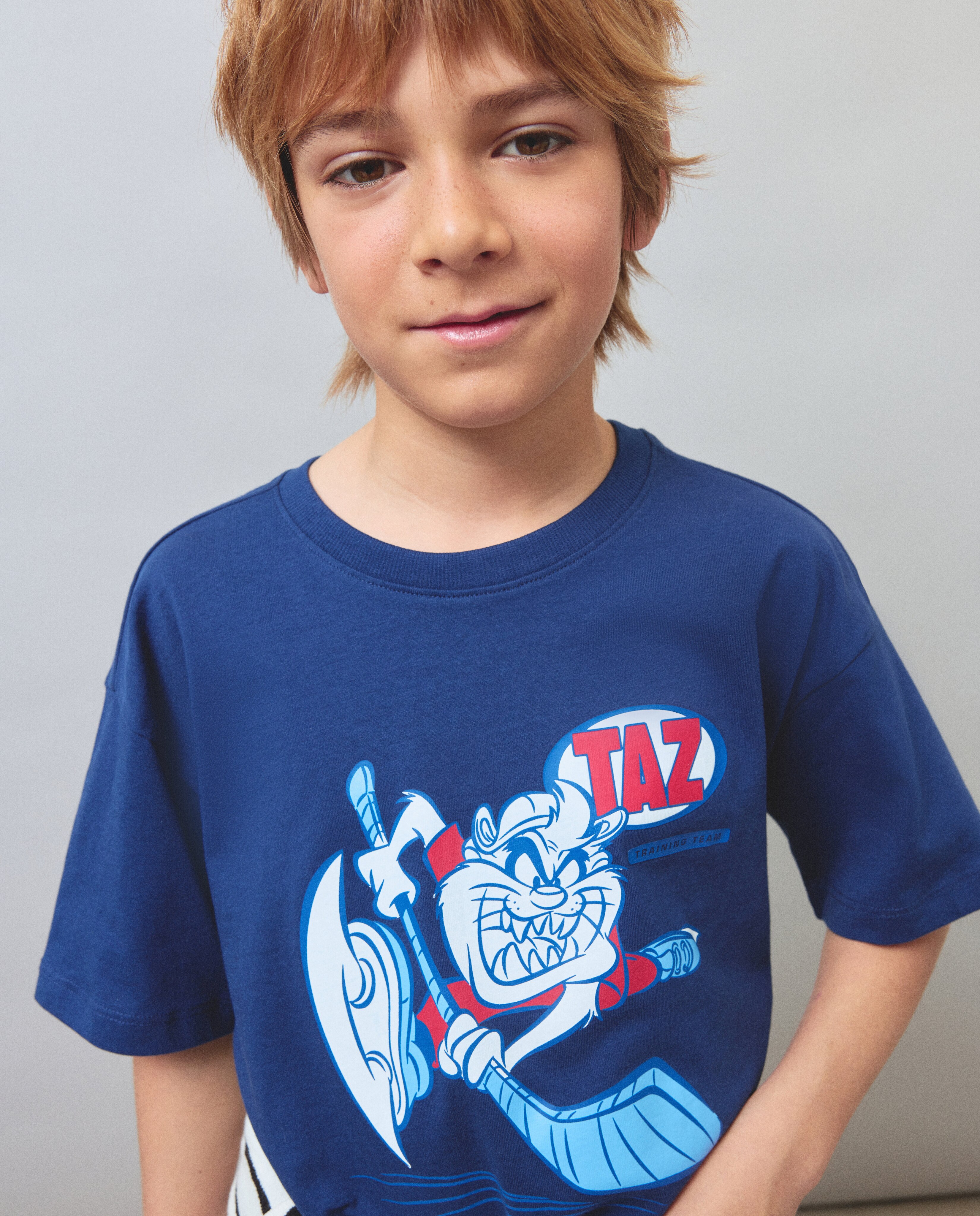 T-shirt com Estampado Kids El Corte Inglés Azul-marinho-2