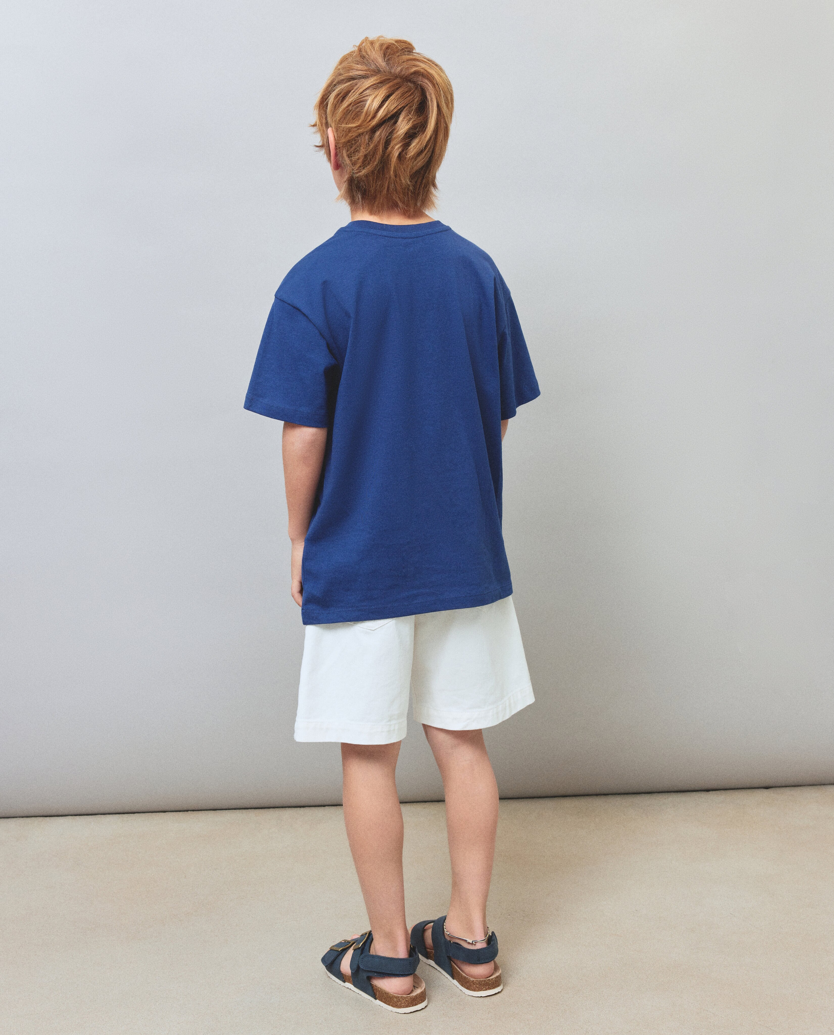 T-shirt com Estampado Kids El Corte Inglés Azul-marinho-3